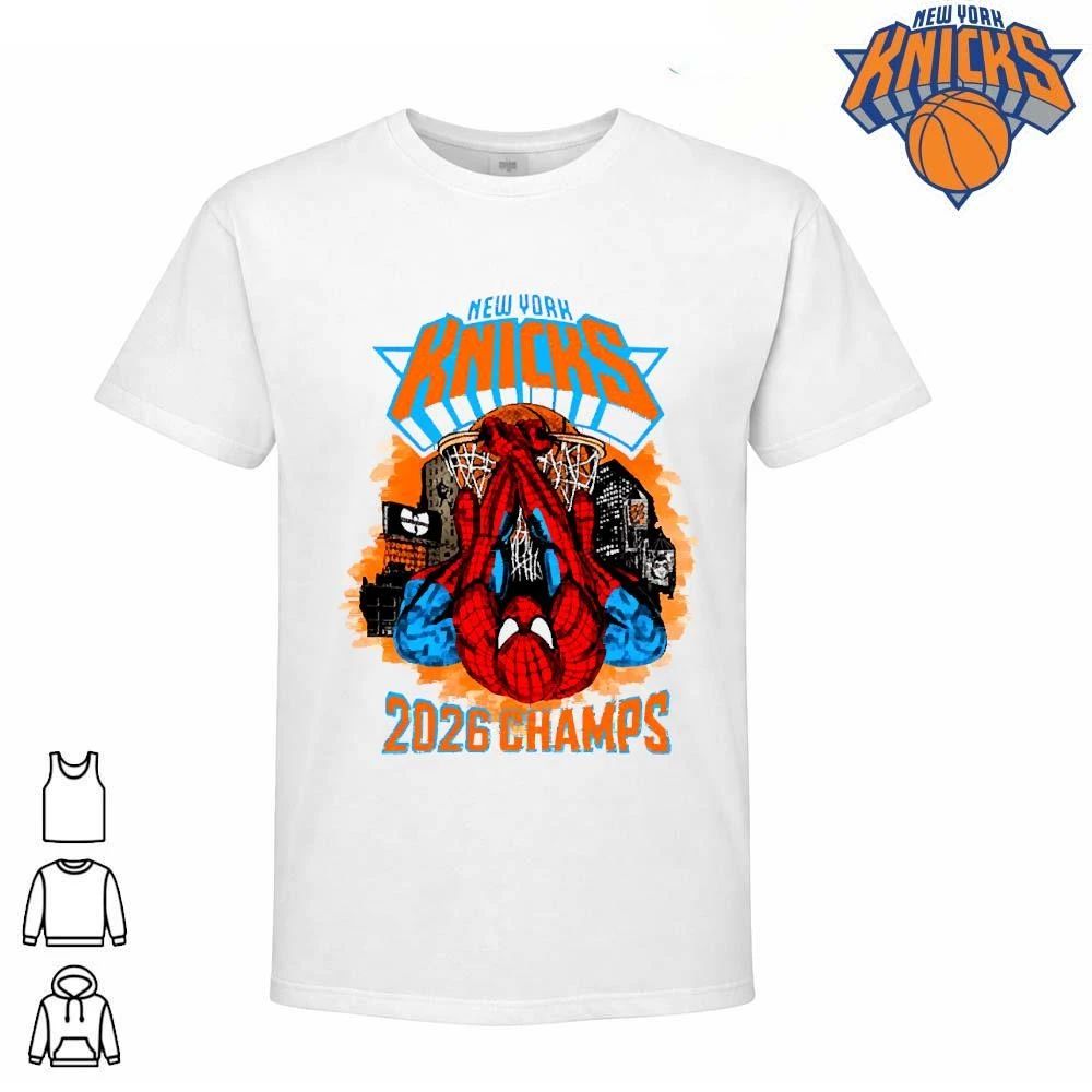 New York Knicks Spider Man 2026 NBA Champions Shirt