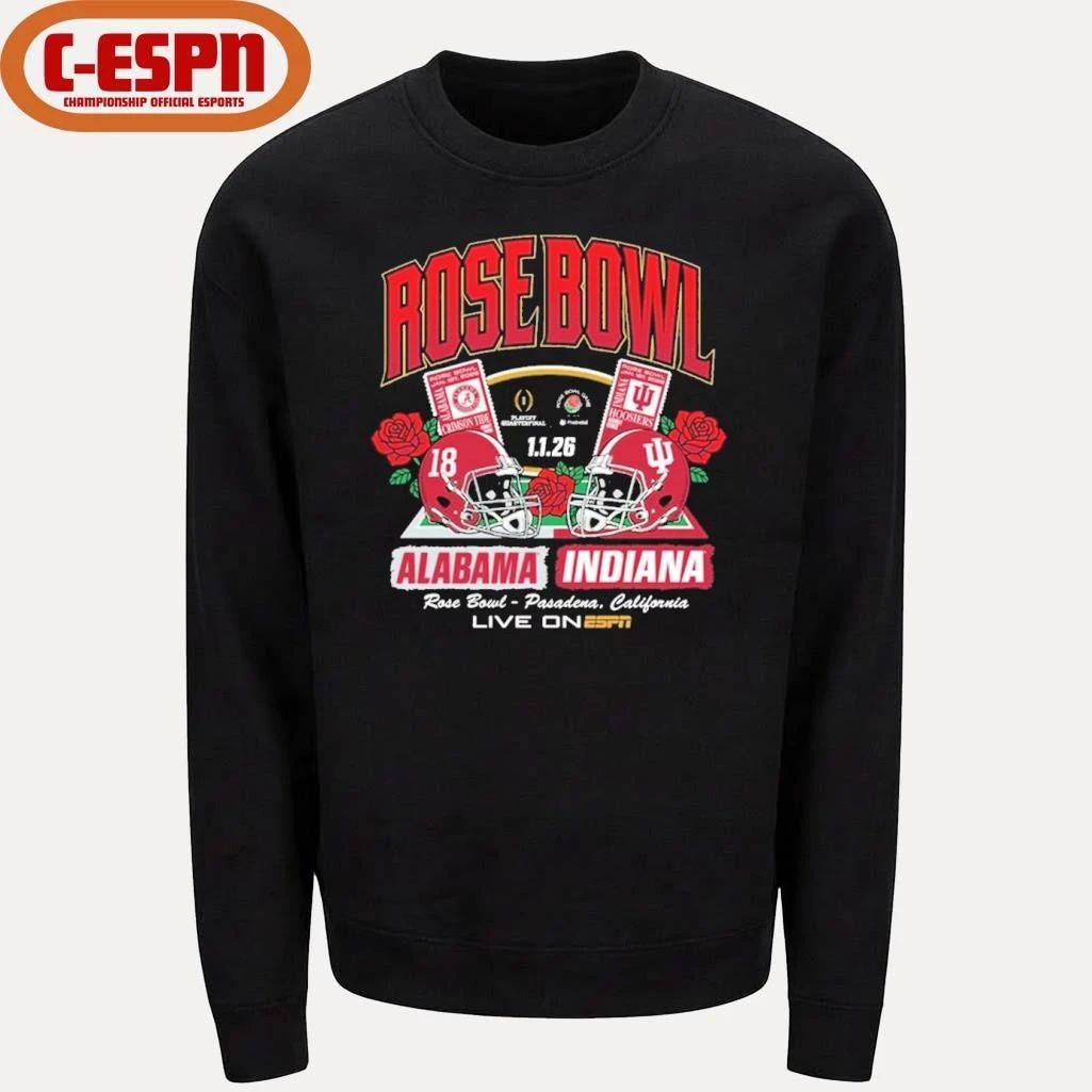 Alabama Crimson Tide 2026 Rose Bowl Game vs. Indiana Hoosiers Tickets shirt