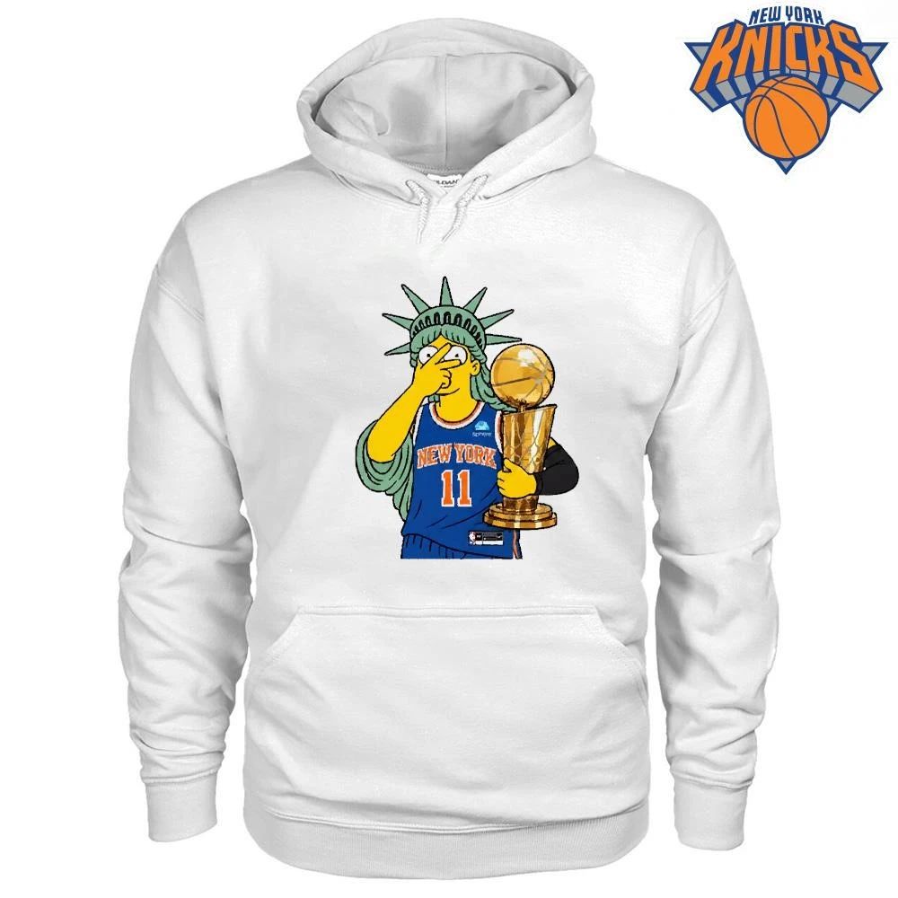 New York Knicks Champions NBA 2026 Lisa Simpson Statue of Liberty Shirt