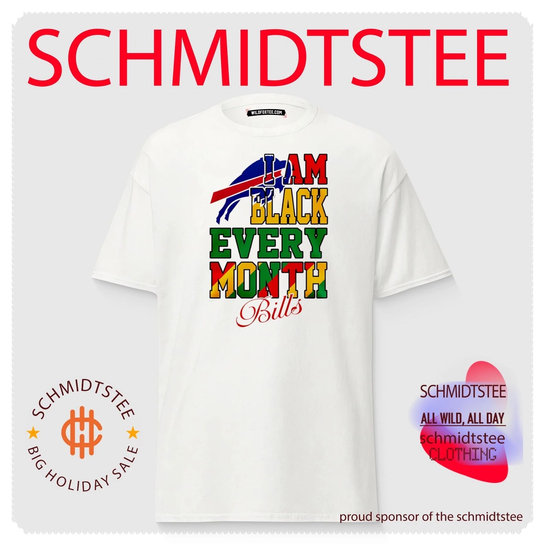 Buffalo Bills I am Black Every Month Juneteenth logo shirt