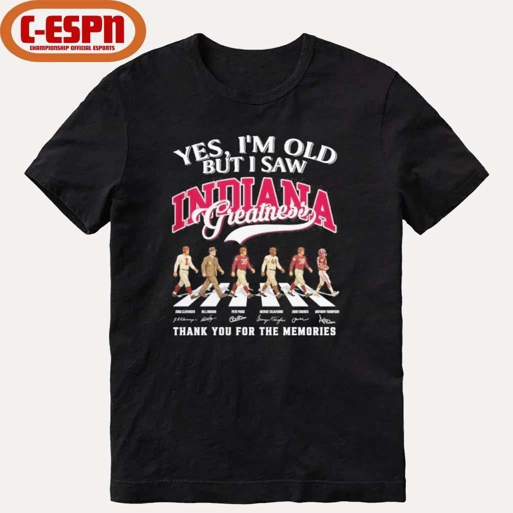 Yes, I’m Old But I Saw Indiana Hoosiers Abbey Road Greatness Shirt