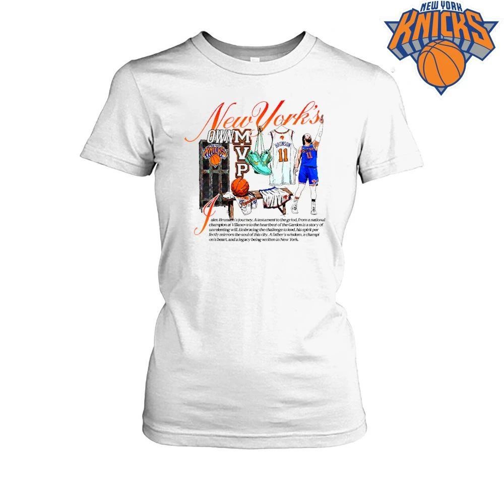 New York Knicks Champions NBA 2026 Jalen Brunson New Yorks Own MVP Locker Room Shirt