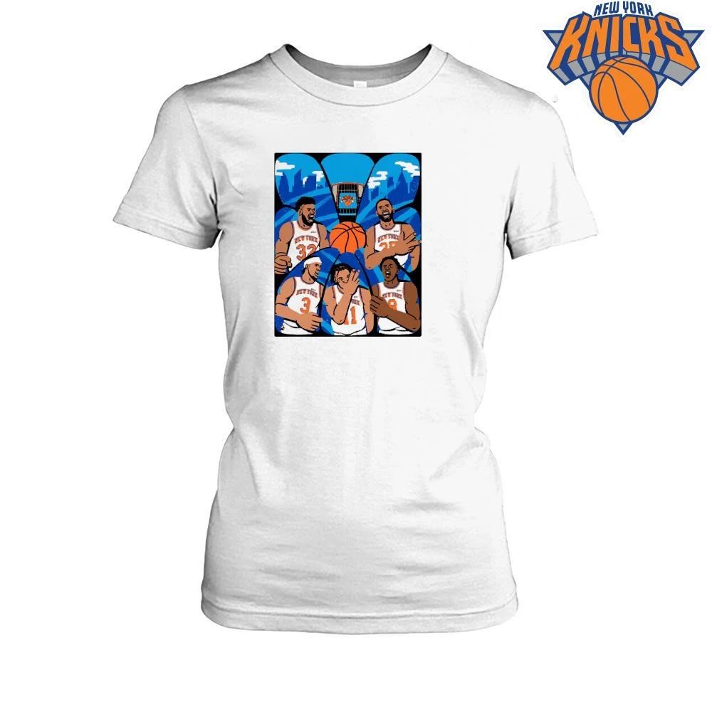 New York Knicks Champions NBA 2026 Roster Players Celebration Madison Square Garden Shirt