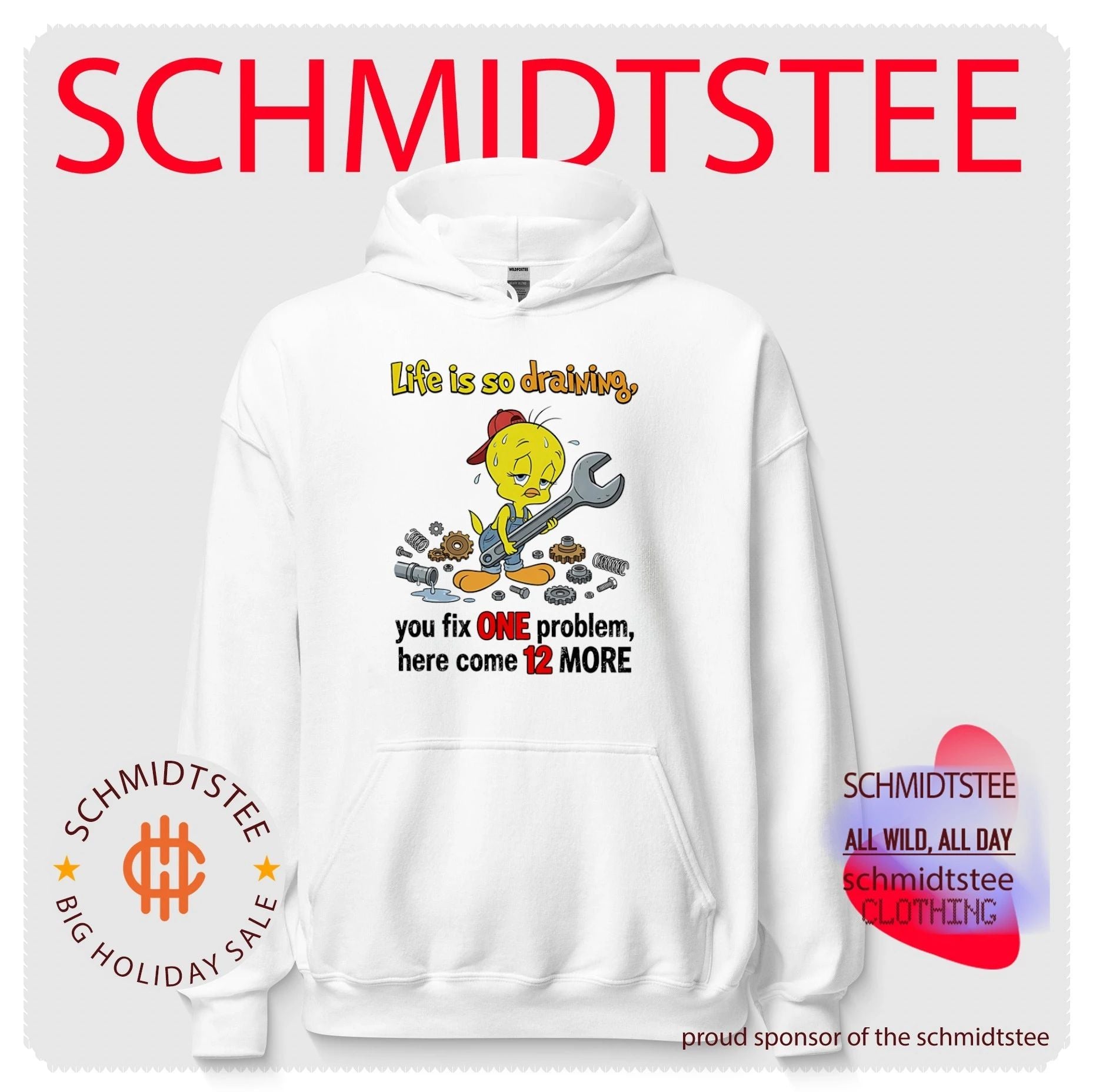 Life is so draining you fix one problem here come 12 more Tweety shirt