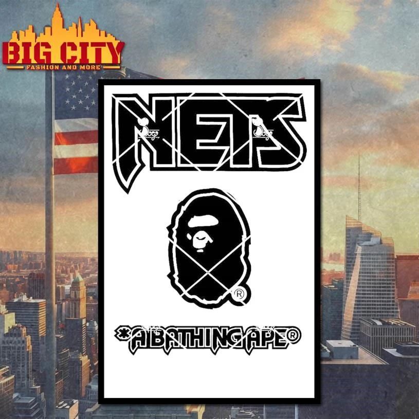 New Jersey Nets NBA abathing ape Shirt