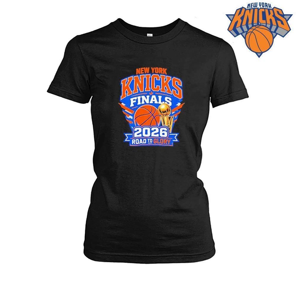 New York Knicks 2026 Finals Road to Glory basketball championship trophy T Shirt