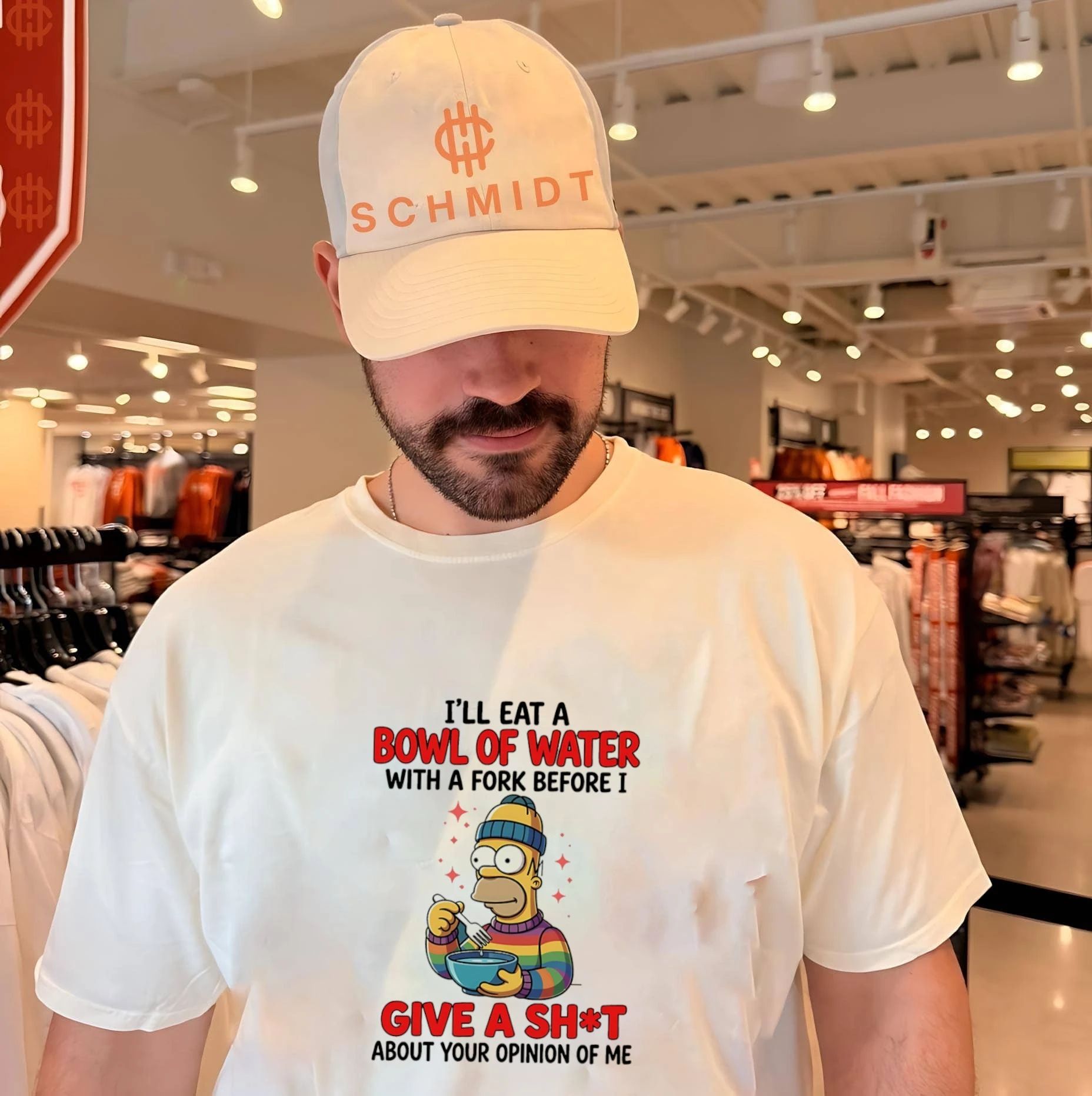 I’ll eat a bowl of water with a fork before I give a shit about your Simpsons shirt
