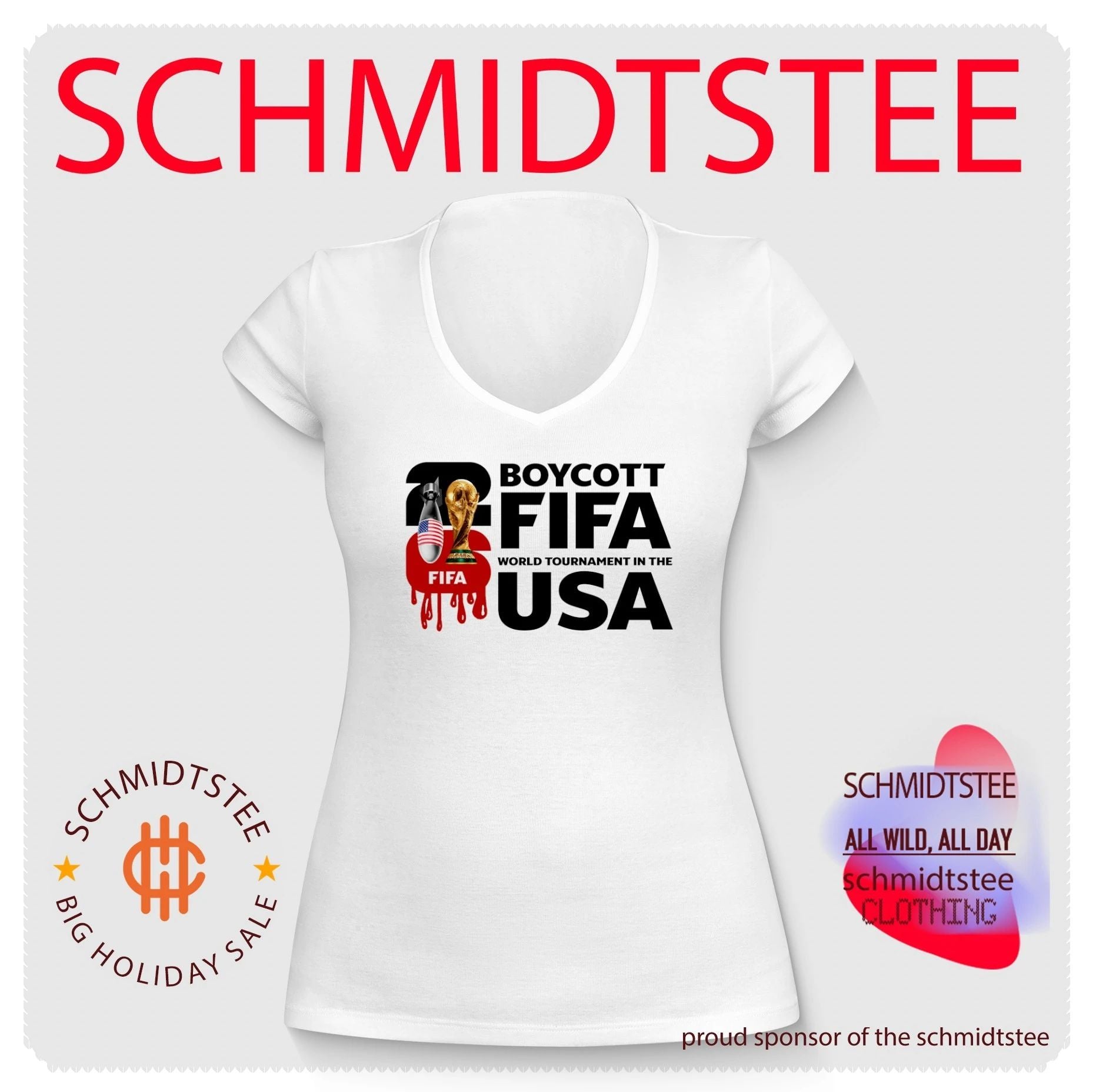 Boycott Fifa World Tournament in USA World Cup shirt