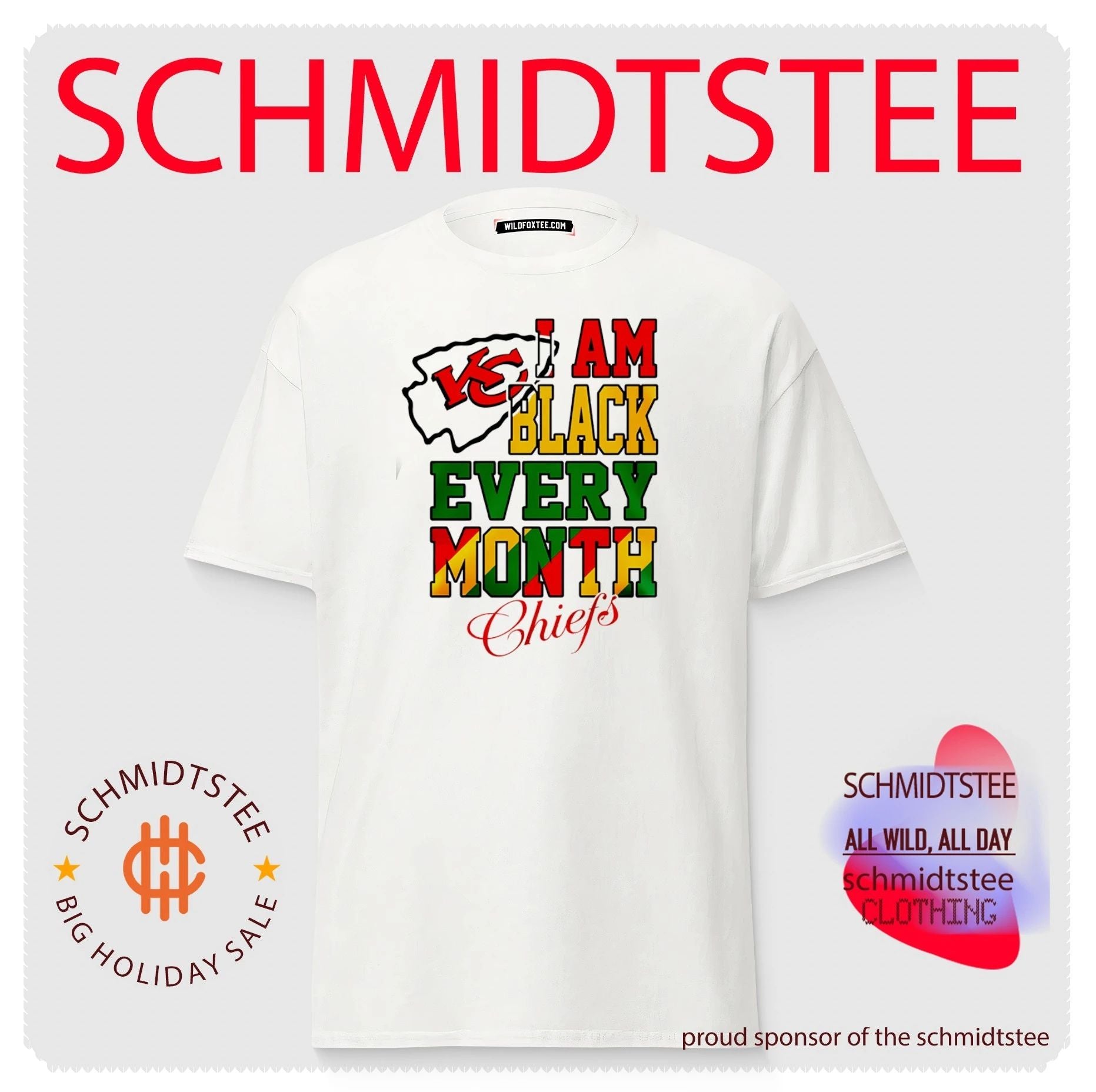 Kansas City Chiefs I am Black Every Month Juneteenth logo shirt