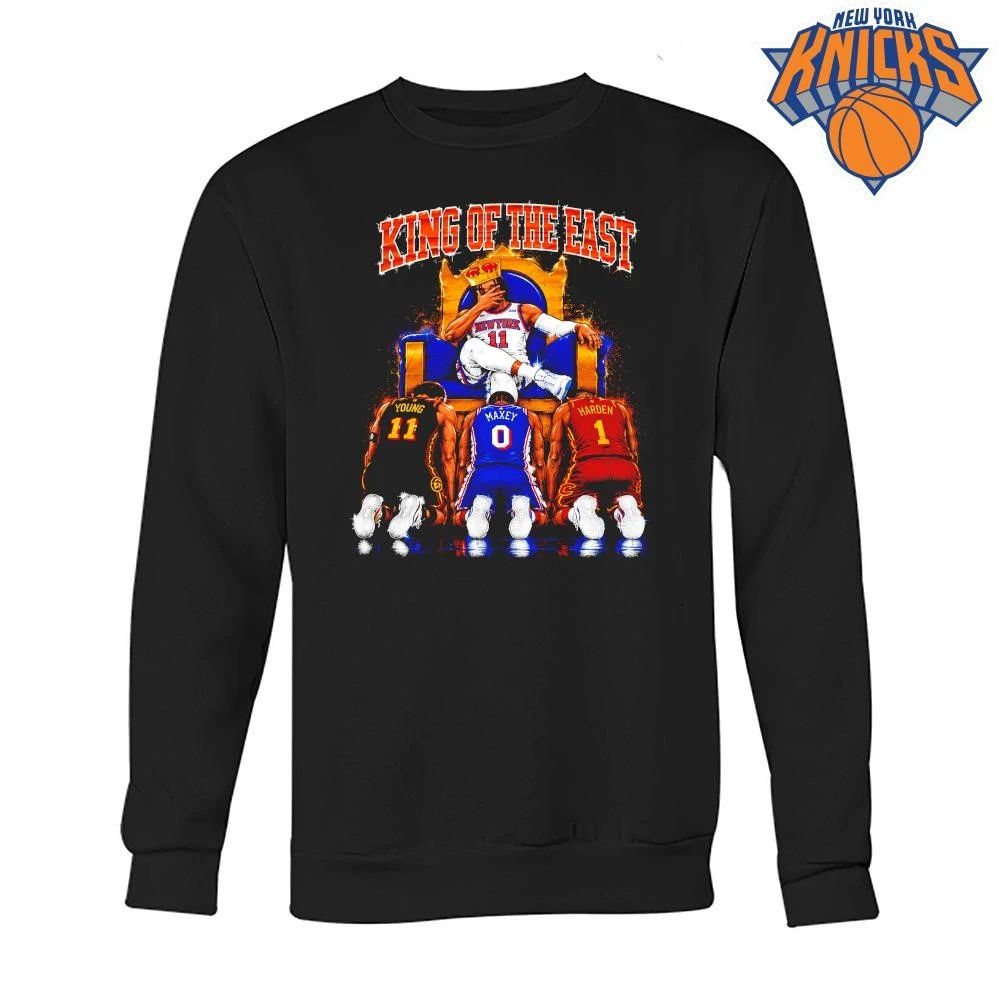 New York Knicks Jalen Brunson King Of The East Young Maxey Harden NBA Finals 2026 Shirt