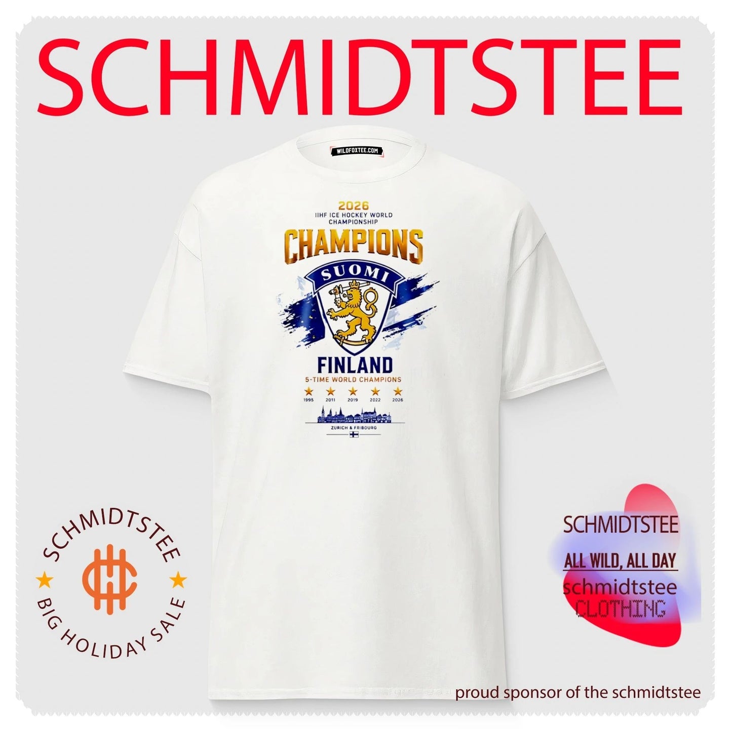 Findland 2026 IIHF Ice Hockey World Champions shirt