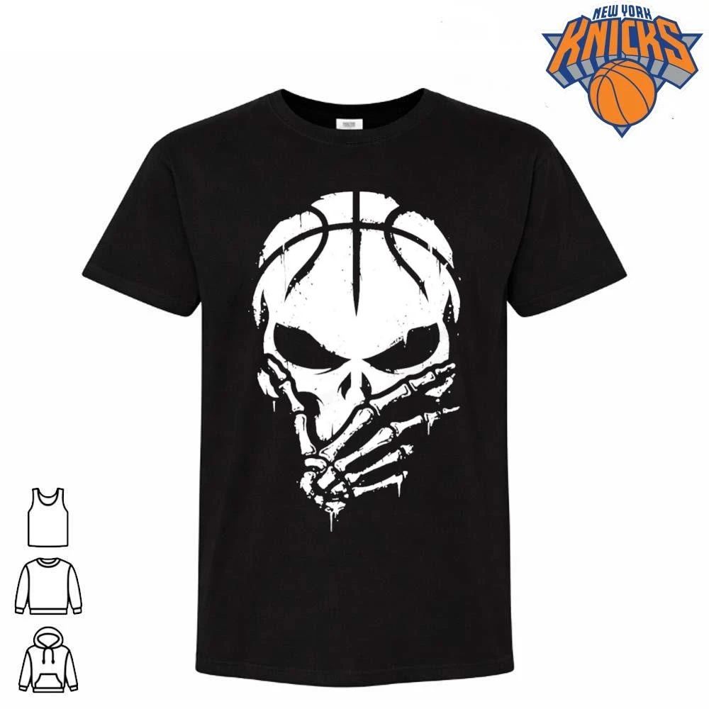 Punisher Jalen Brunson 3 Point Skull Basketball Skeleton Hand Shhh Finger To Lips NBA Finals 2026 Shirt