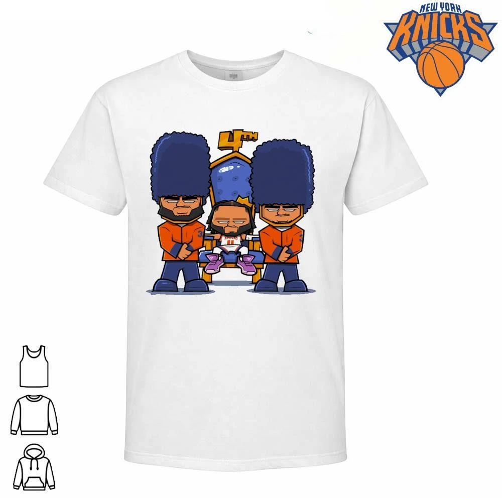 New York Knicks Jalen Brunson King On Throne Cartoon NBA Finals 2026 Shirt