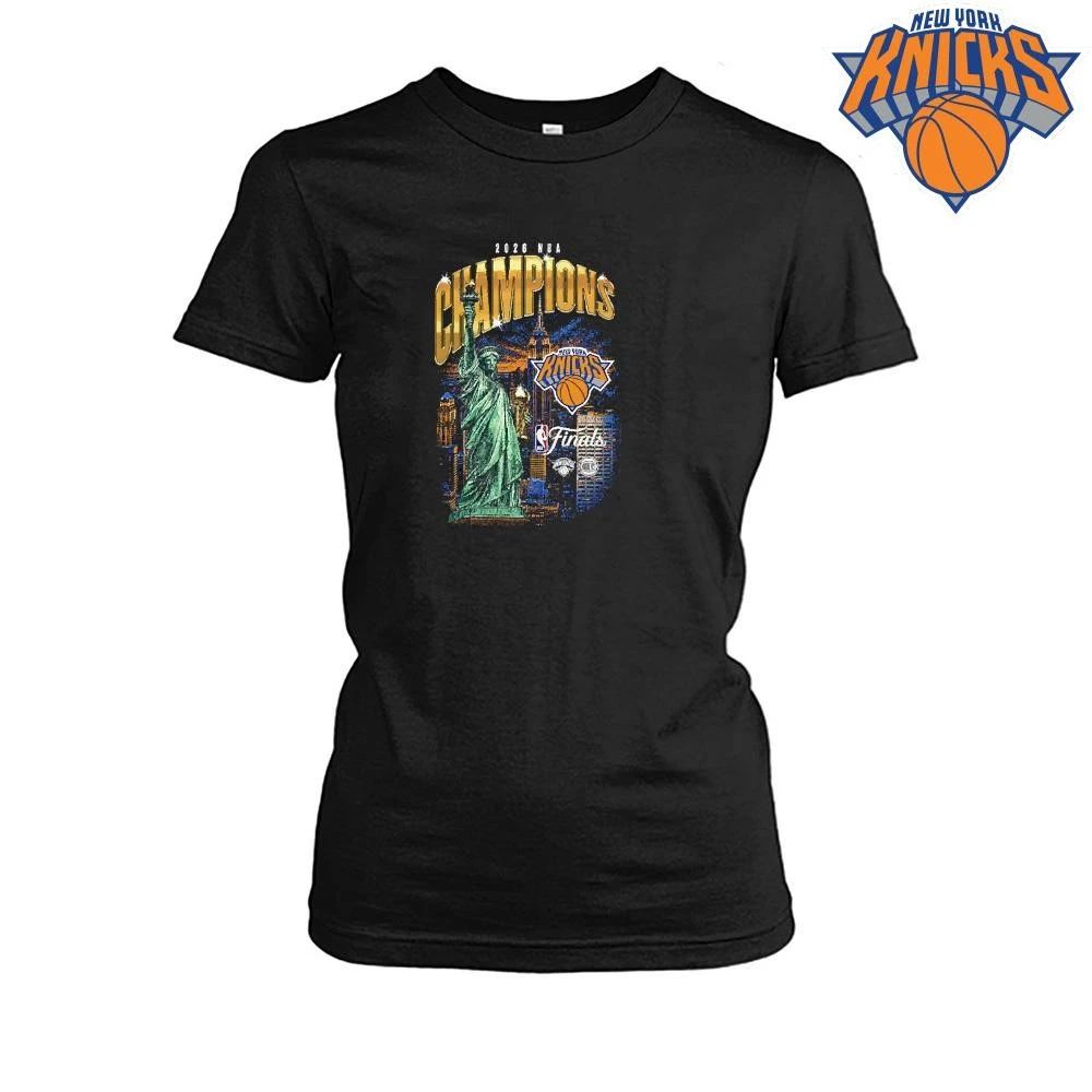 Mitchell and Ness Vintage New York Knicks Champions NBA 2026 Bootleg T Shirt