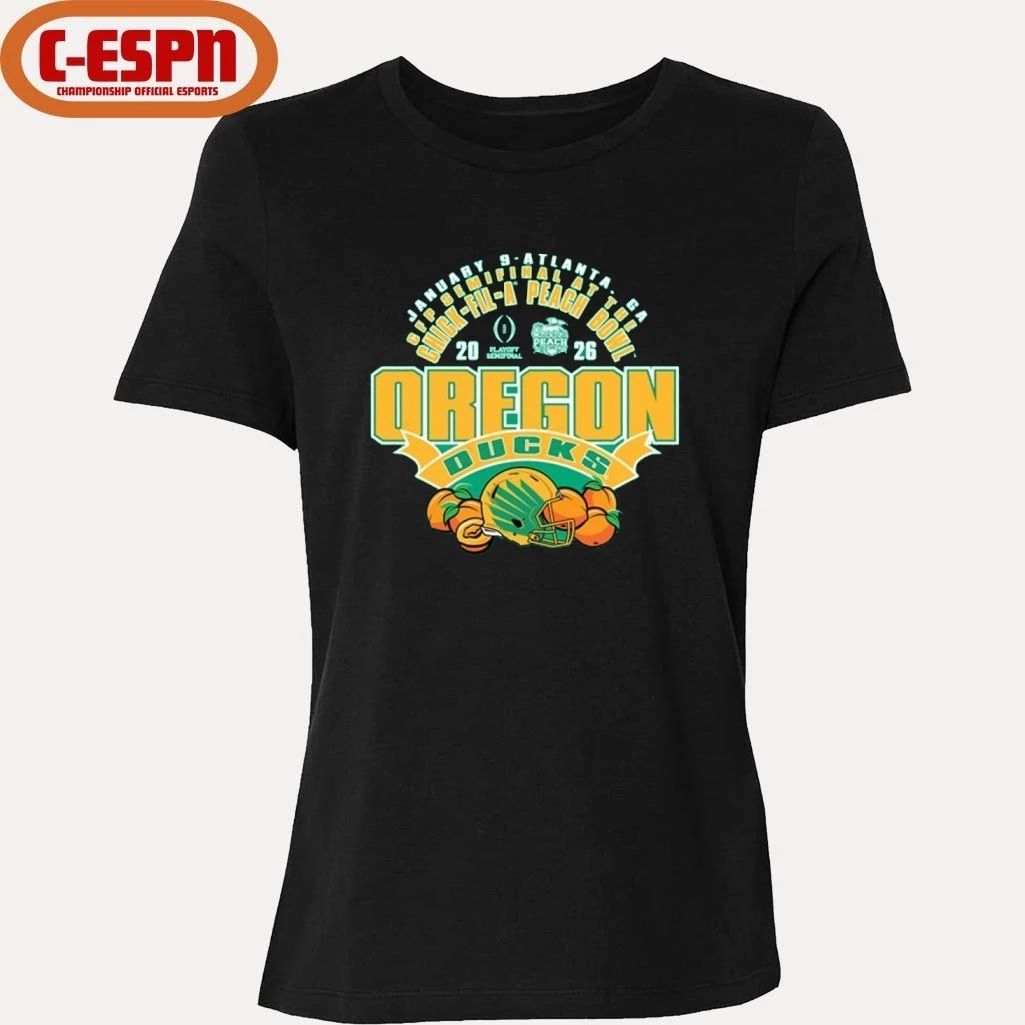 Oregon Ducks 2026 Peach Bowl Helmet Shirt