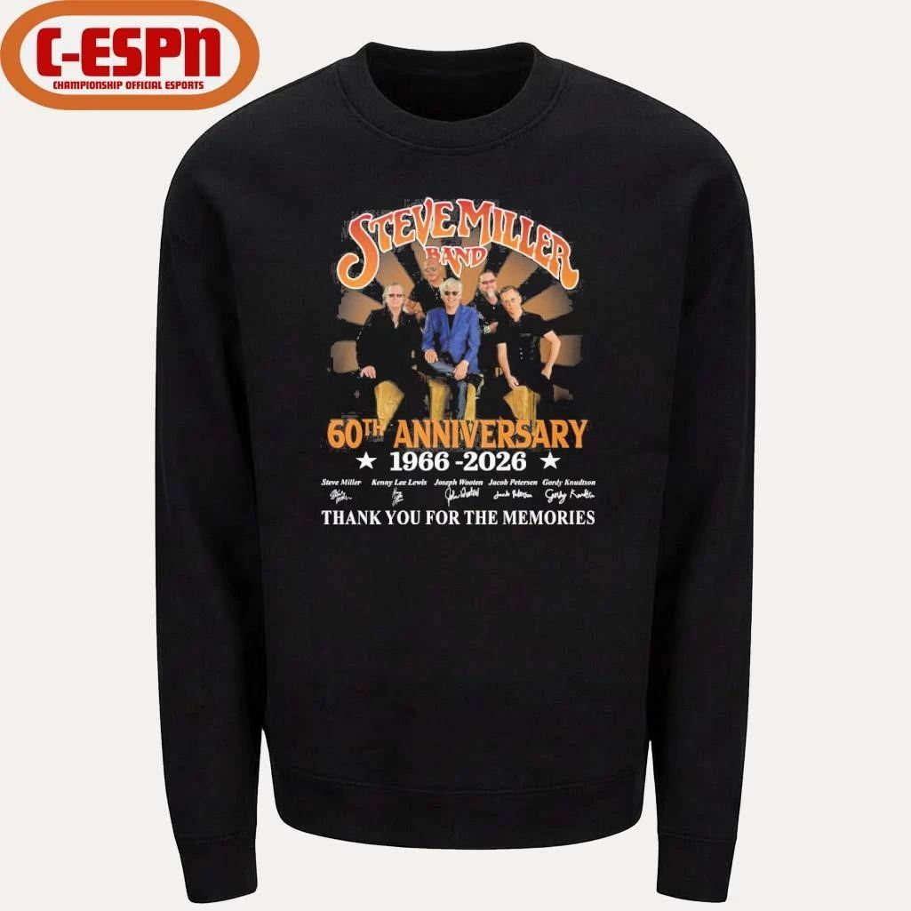 60th Anniversary Of Steve Miller Band 1966-2026 Thank You For The Memories Shirt