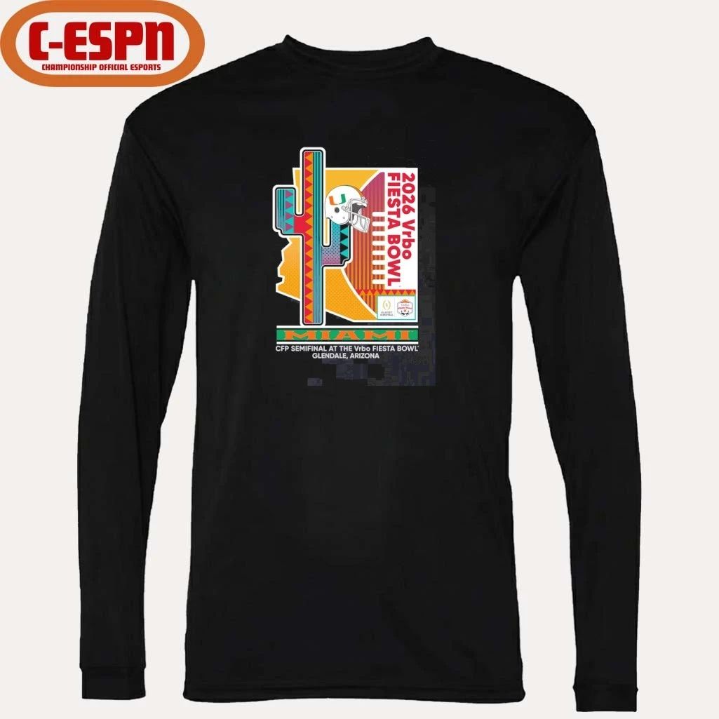 Miami Hurricanes CFP Semifinal At The Vrbo Fiesta Bowl Glendale, AZ T-Shirt
