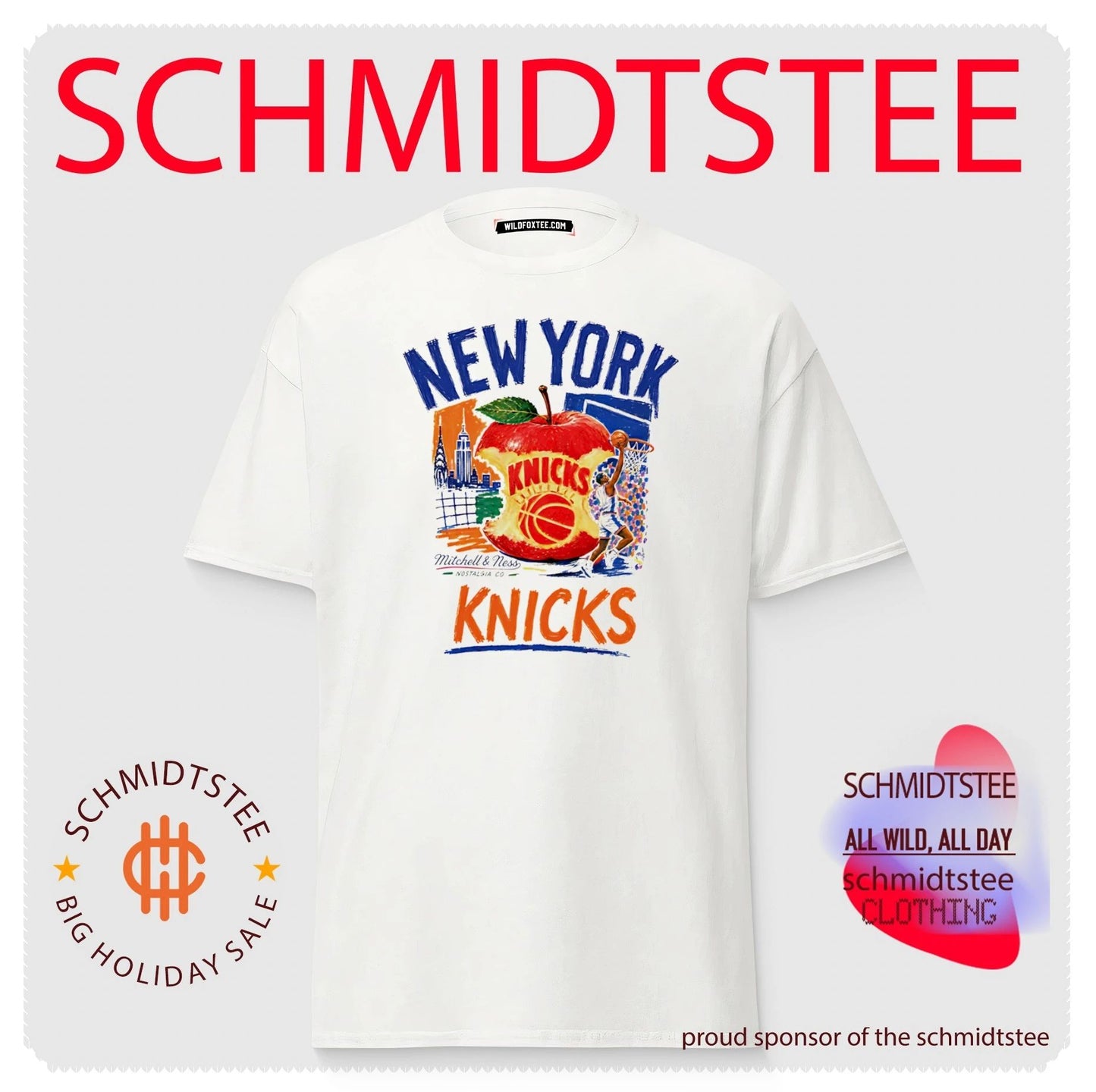 New York Knicks Concrete Apple paint shirt