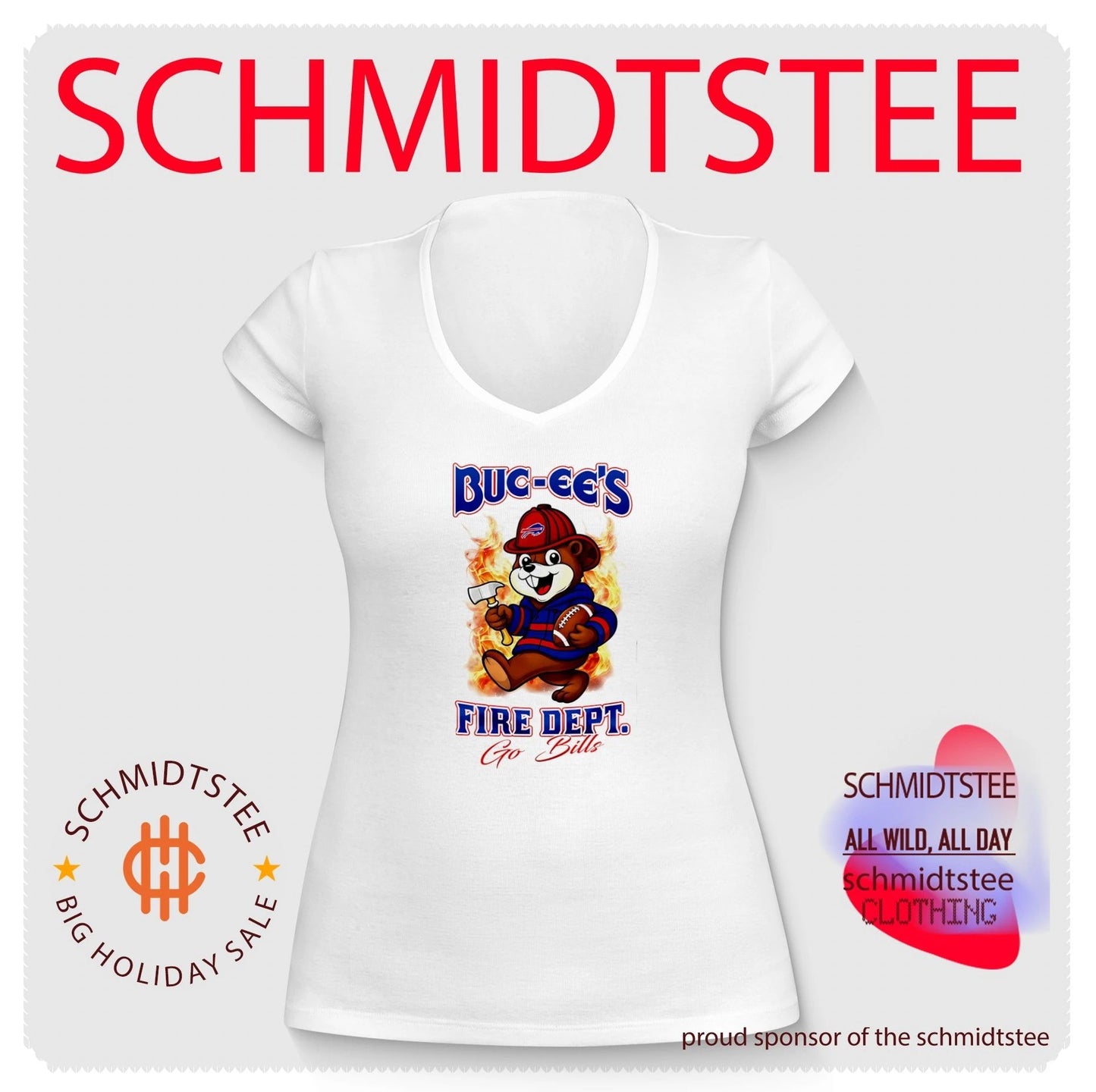 Buffalo Bills Buc-Ee’s Fire Dept go Bears Firefighter Strong shirt