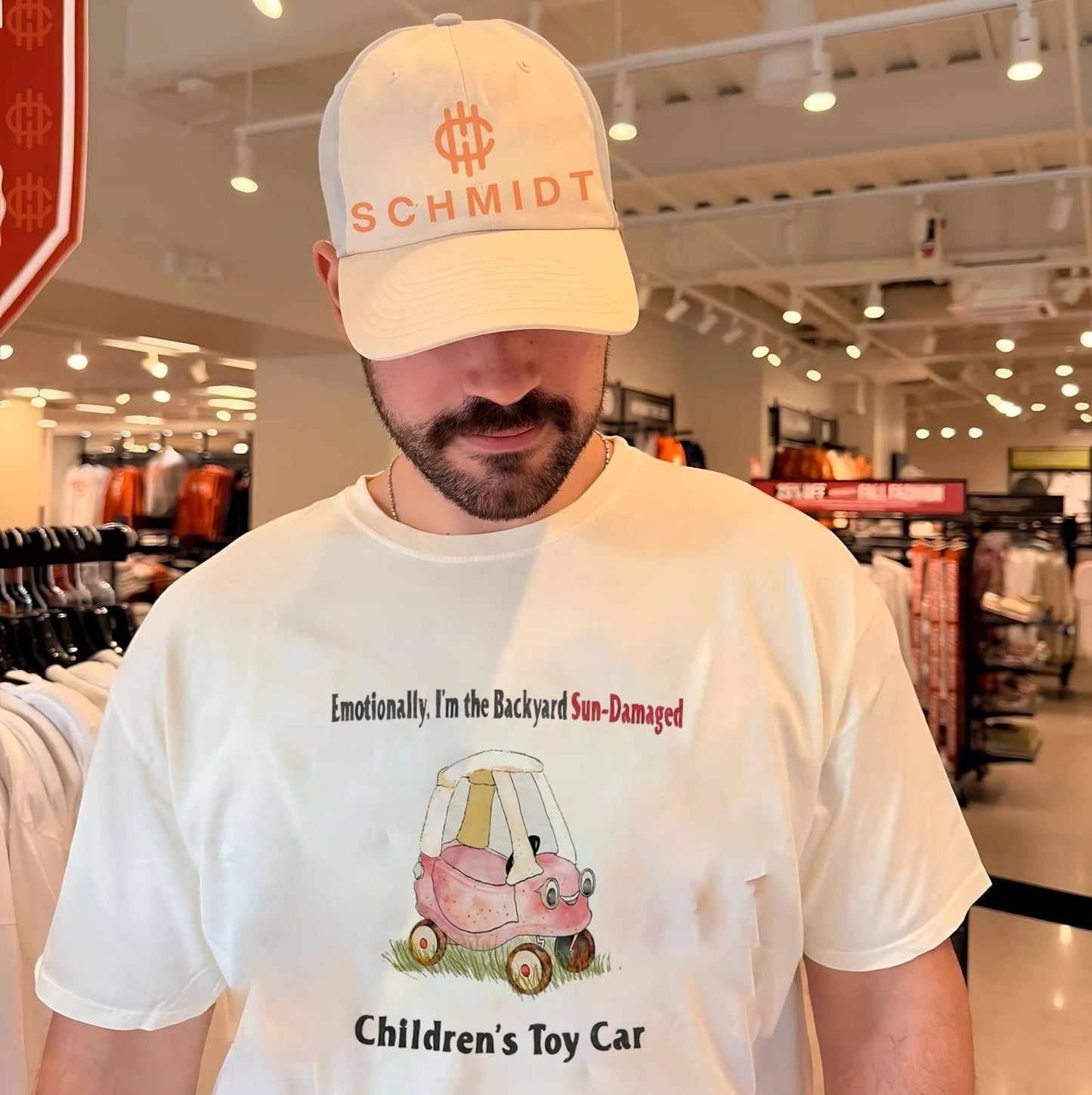 Emotionally I’m the backyard Sun Damaged children’s Toy Car shirt