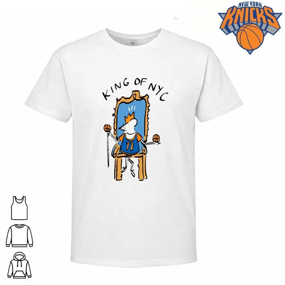New York Knicks Champions NBA 2026 King of NYC Jalen Brunson Throne Cartoon Mouse Shirt