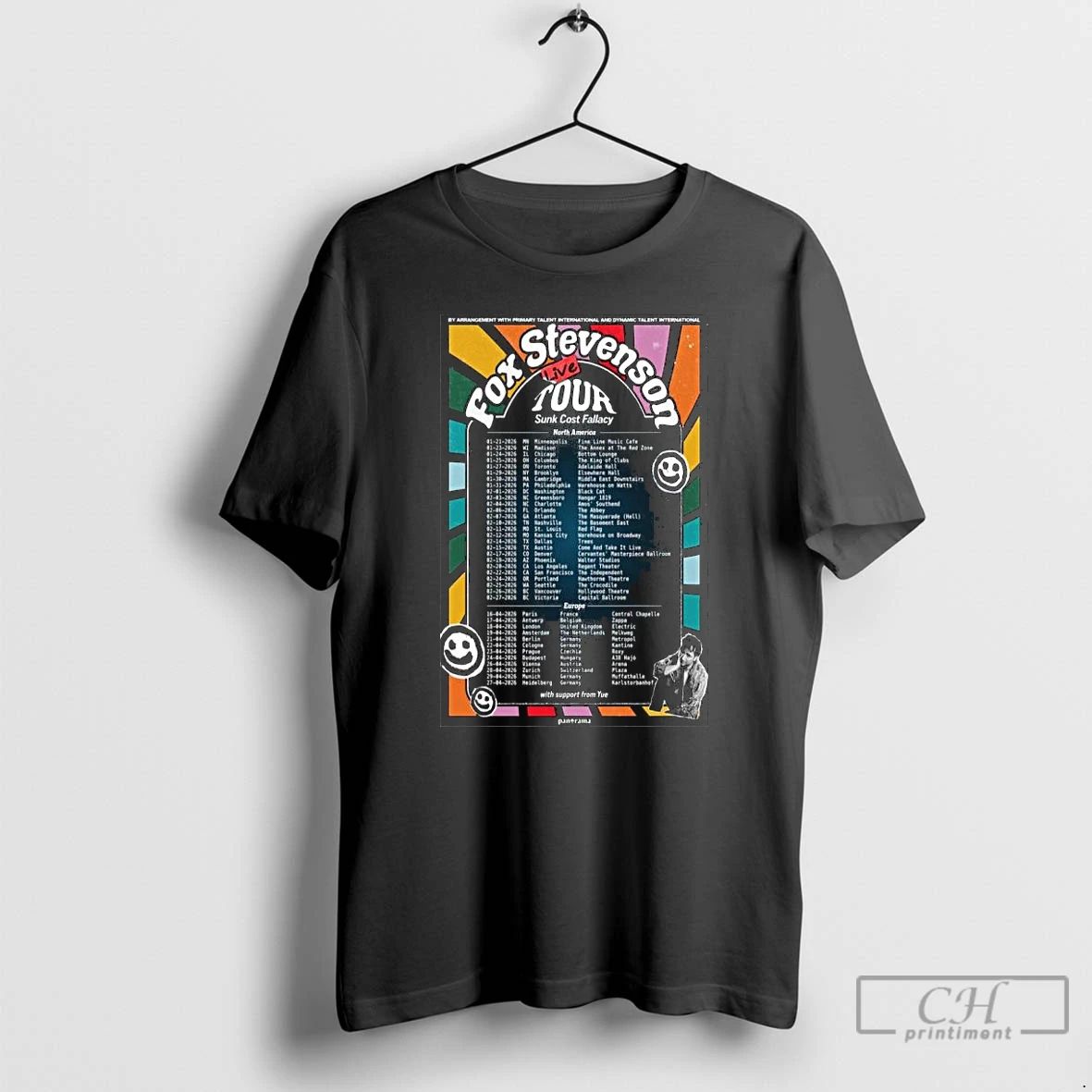 Premium Fox Stevenson North America Europe 2026 Long Sleve T Shirts