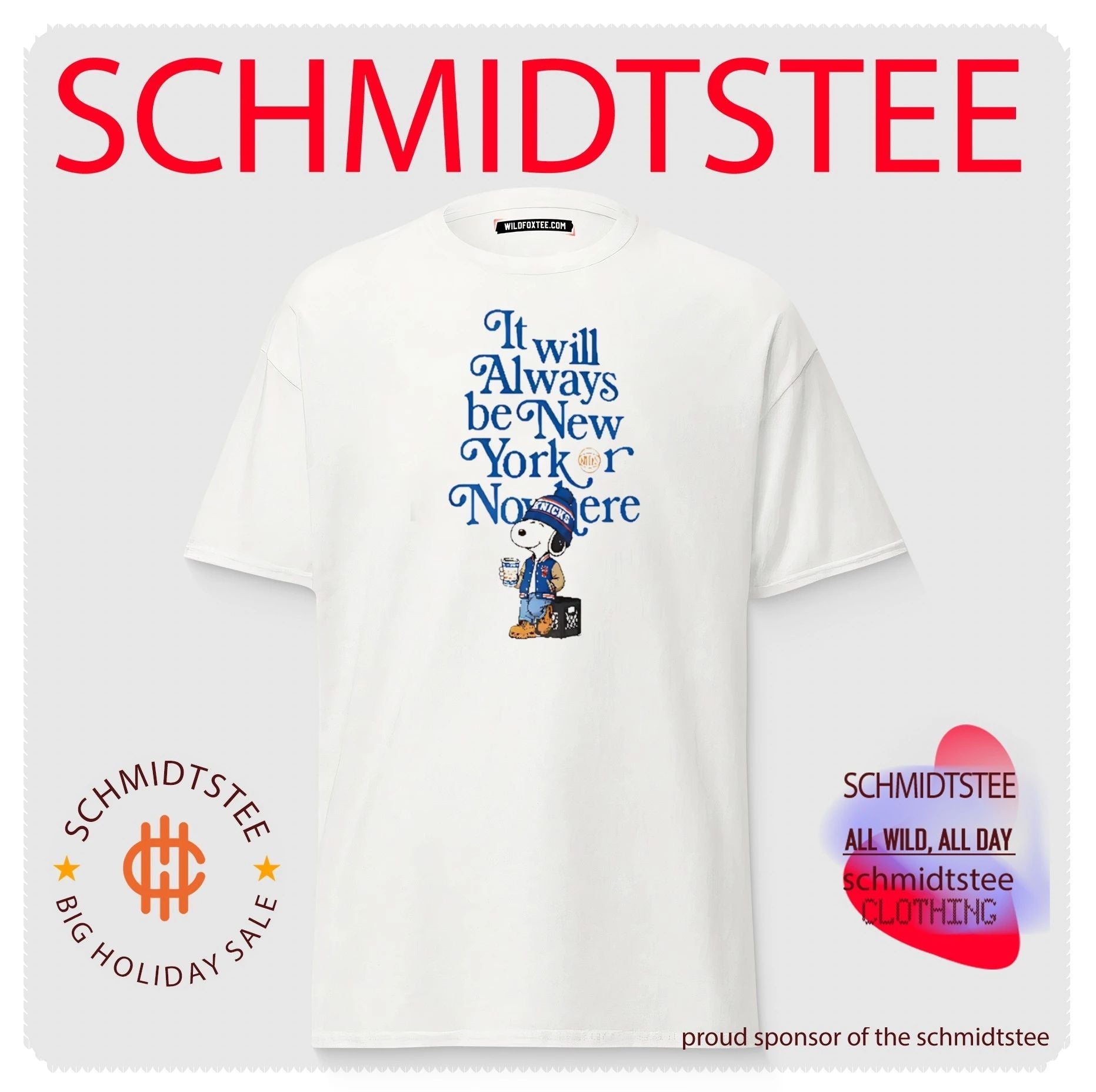 Peanuts It Will Always Be New York Knicks Or Nowhere Shirt