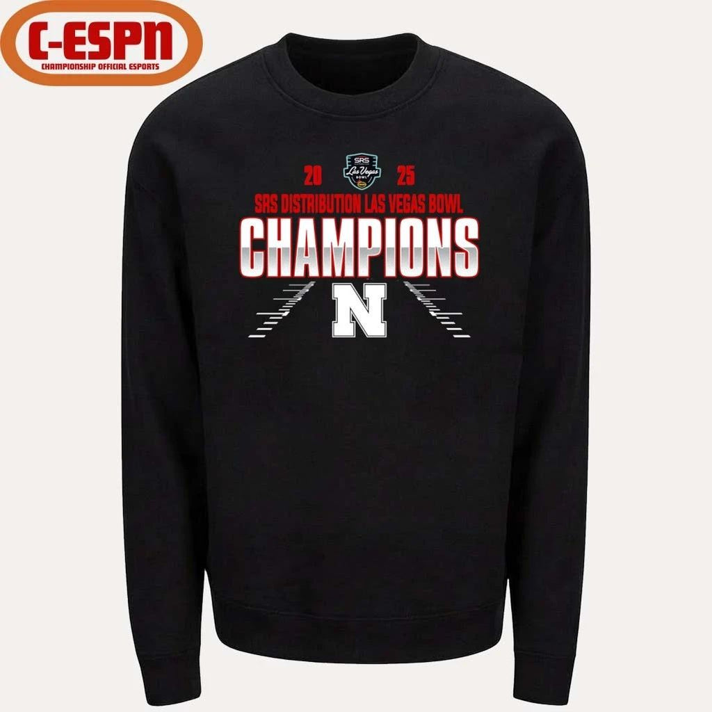 Nebraska Huskers Las Vegas Bowl Champions 2025 Shirt
