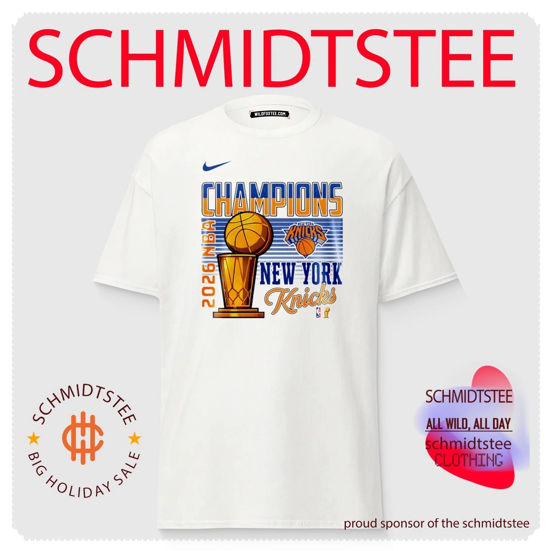 New York Knicks Eastern Conference Champions trophy 2026 logo shirt