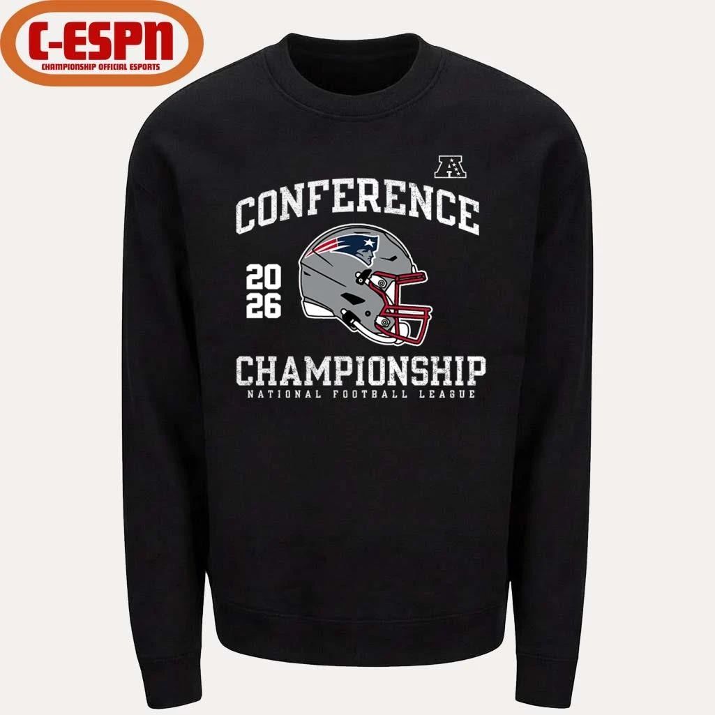New England Patriots 2026 AFC Conference Championship Helmet T-Shirt