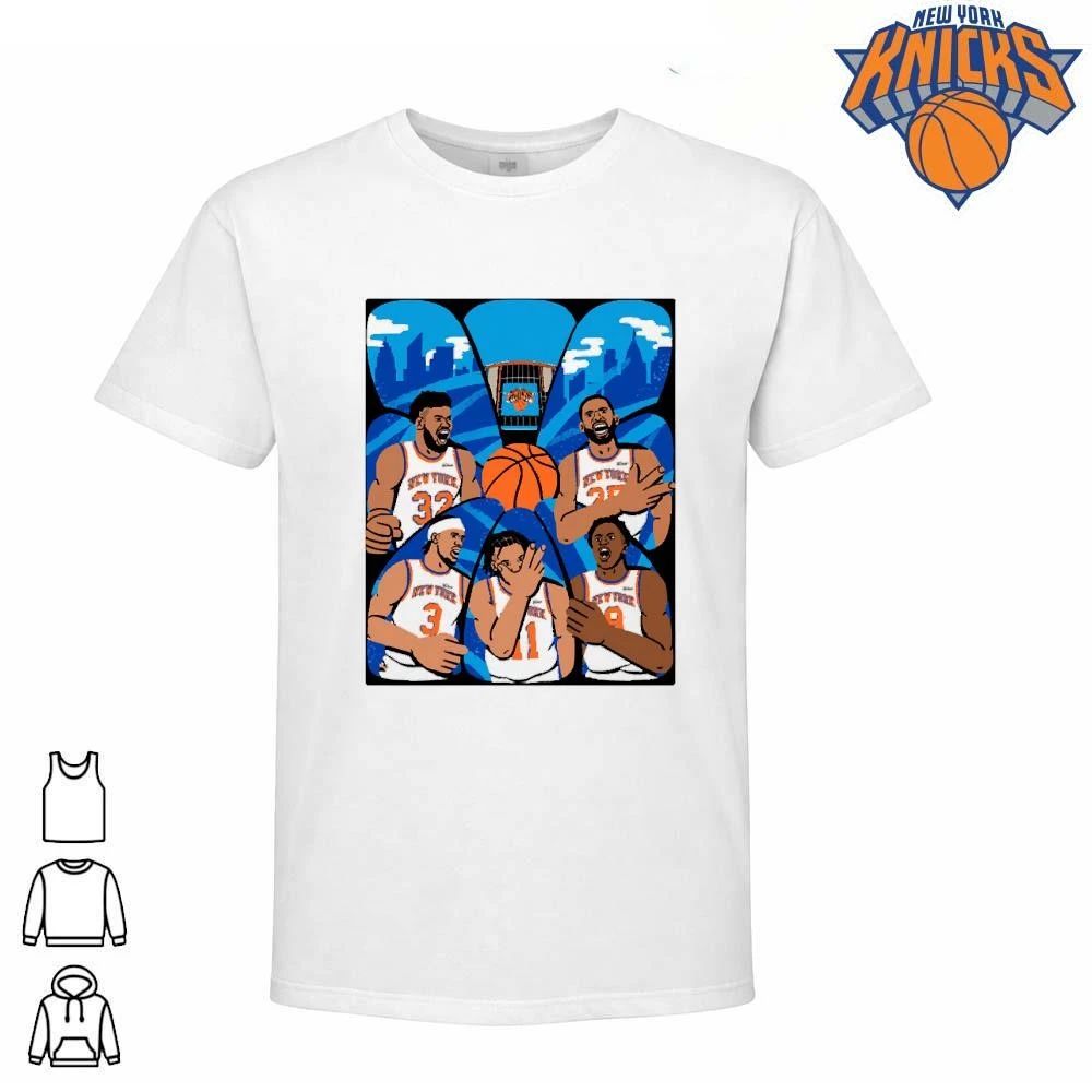 New York Knicks Champions NBA 2026 Roster Players Celebration Madison Square Garden Shirt