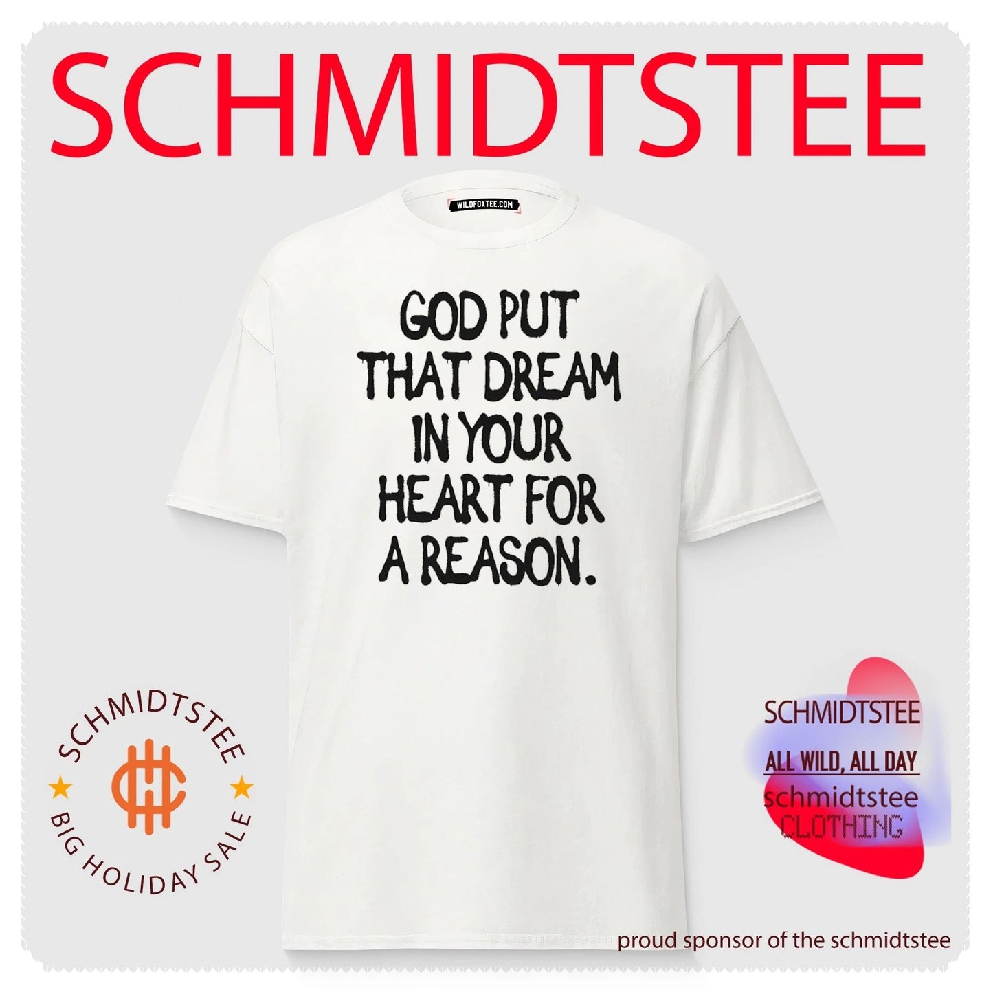 God put that dream in your heart for a reason shirt