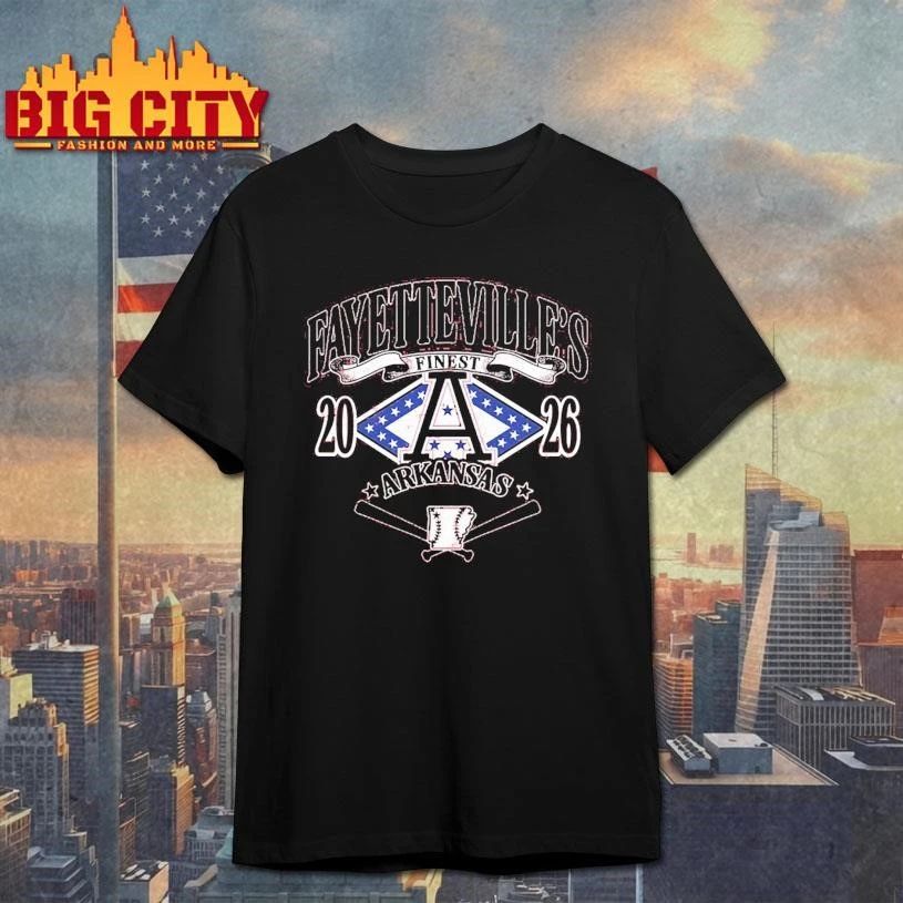 Fayettevilles Finest Arkansas Baseball 2026 Shirt