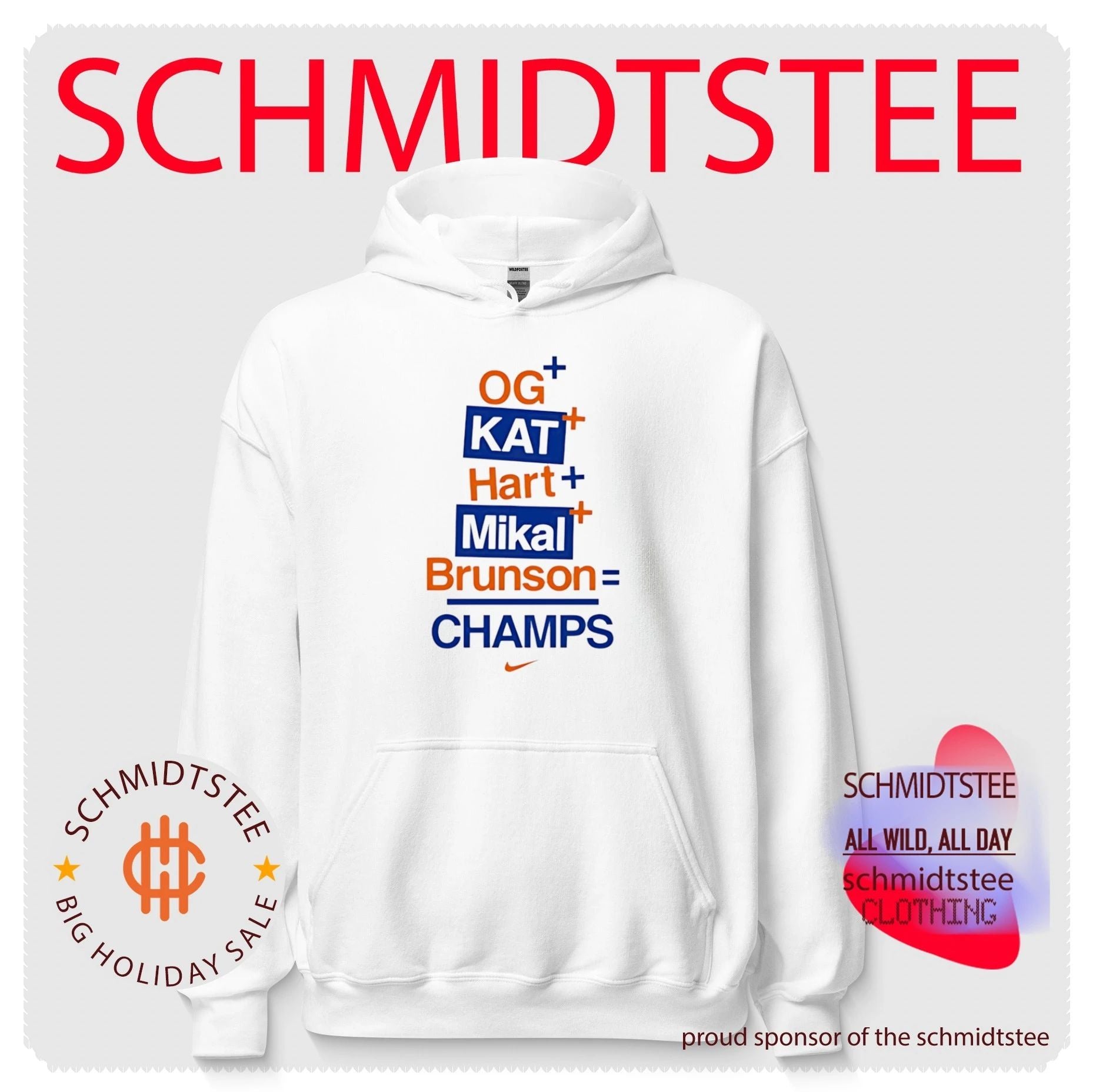 Og Kat Hart Mikal Brunson Champs New York Knicks logo 2026 shirt