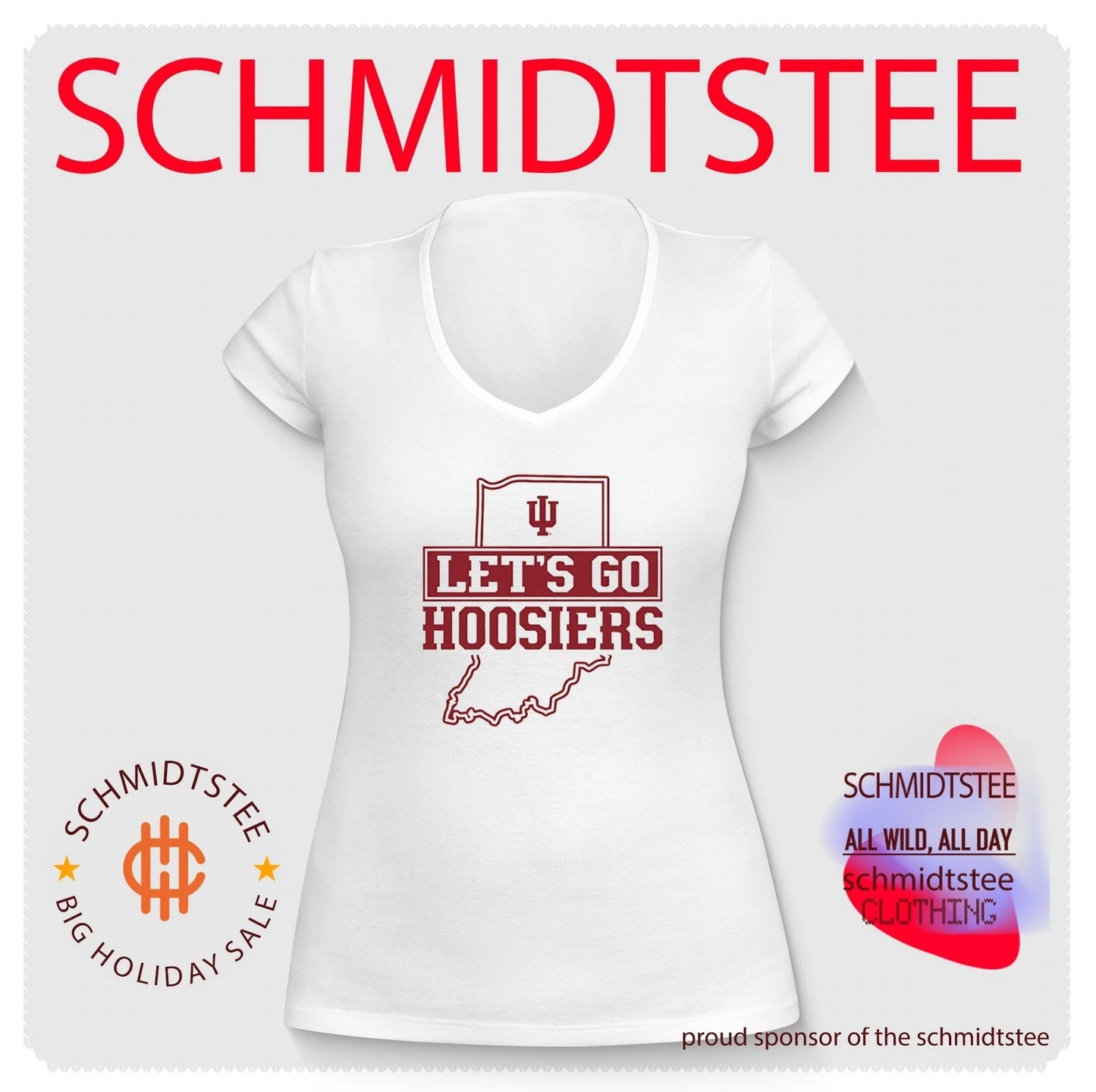 Indiana Let’s Go Hoosiers state shirt