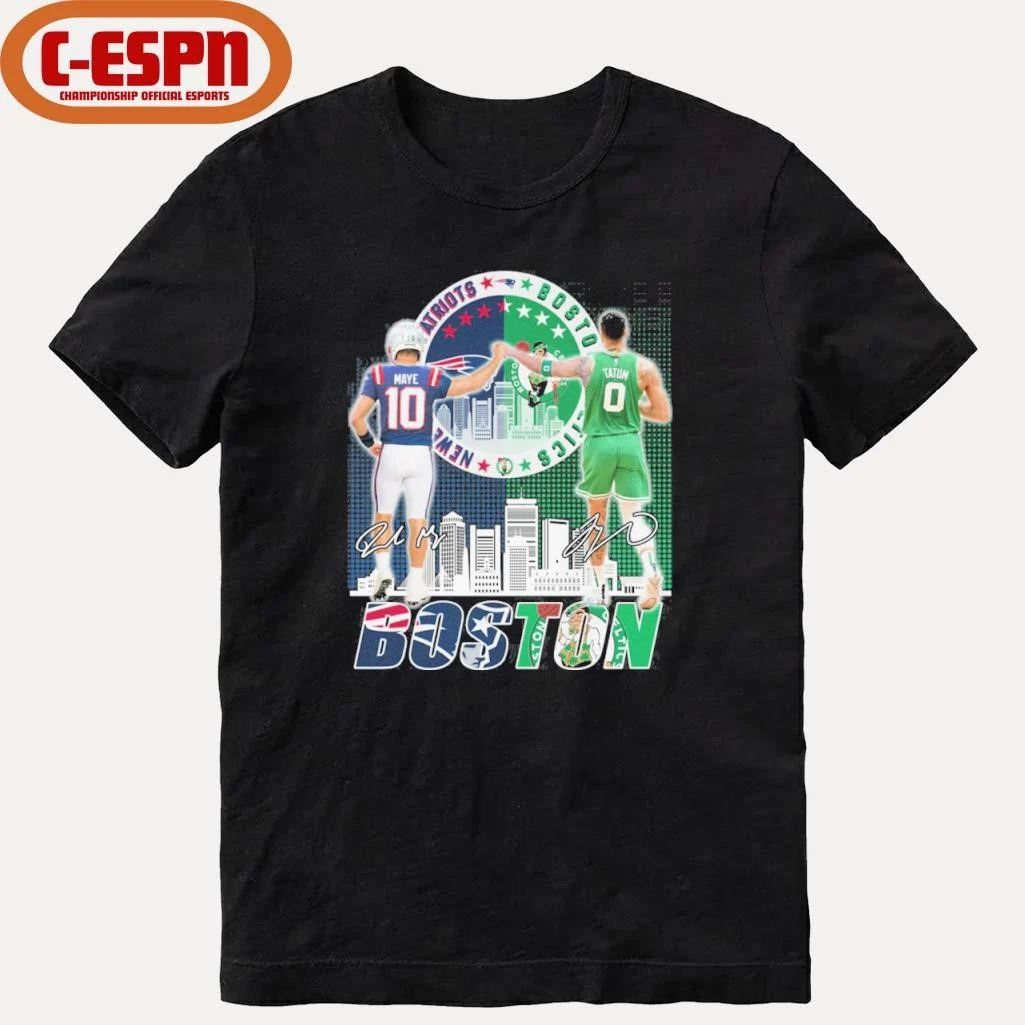 Boston Sports Teams Drake Maye And Jayson Tatum Shirt