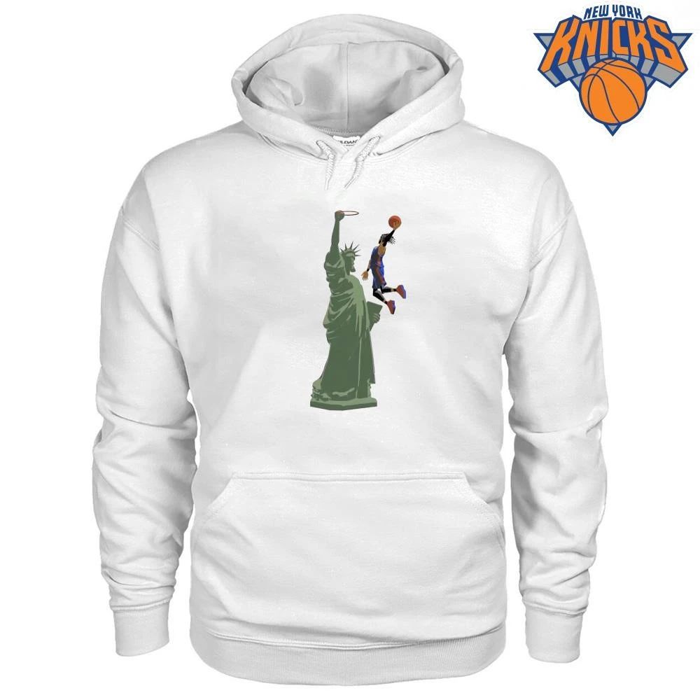 New York Knicks Statue of Liberty Dunk Jalen Brunson NBA Finals 2026 Shirt