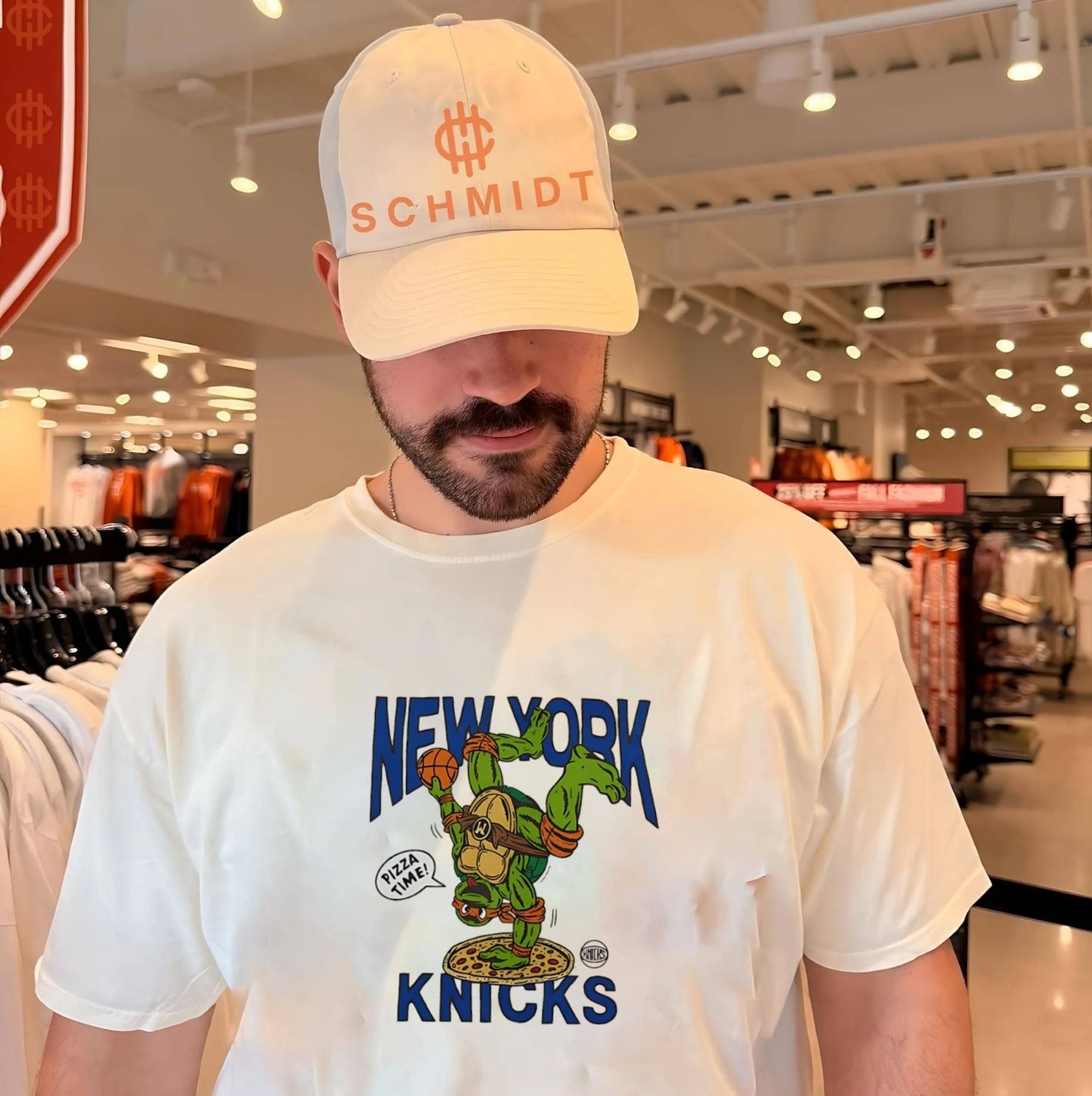New York Knicks features Teenage Mutant Ninja Turtles pizza time shirt