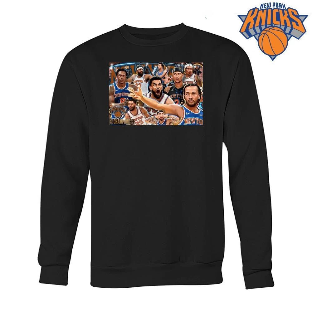 New York Knicks Champions NBA 2026 Roster Team Celebration Collage Shirt