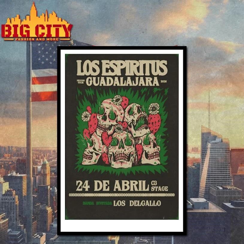 Los Espiritus Apr 24 2026 C3 Stage in Guadalajara Mexico Poster Shirt