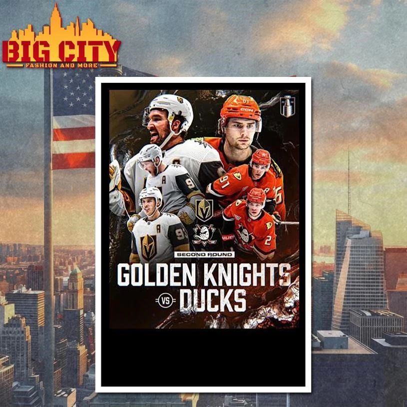 Original Vegas Golden Knights vs. Anaheim Ducks 2026 Playoffs Round 2 Matchup Set Shirt