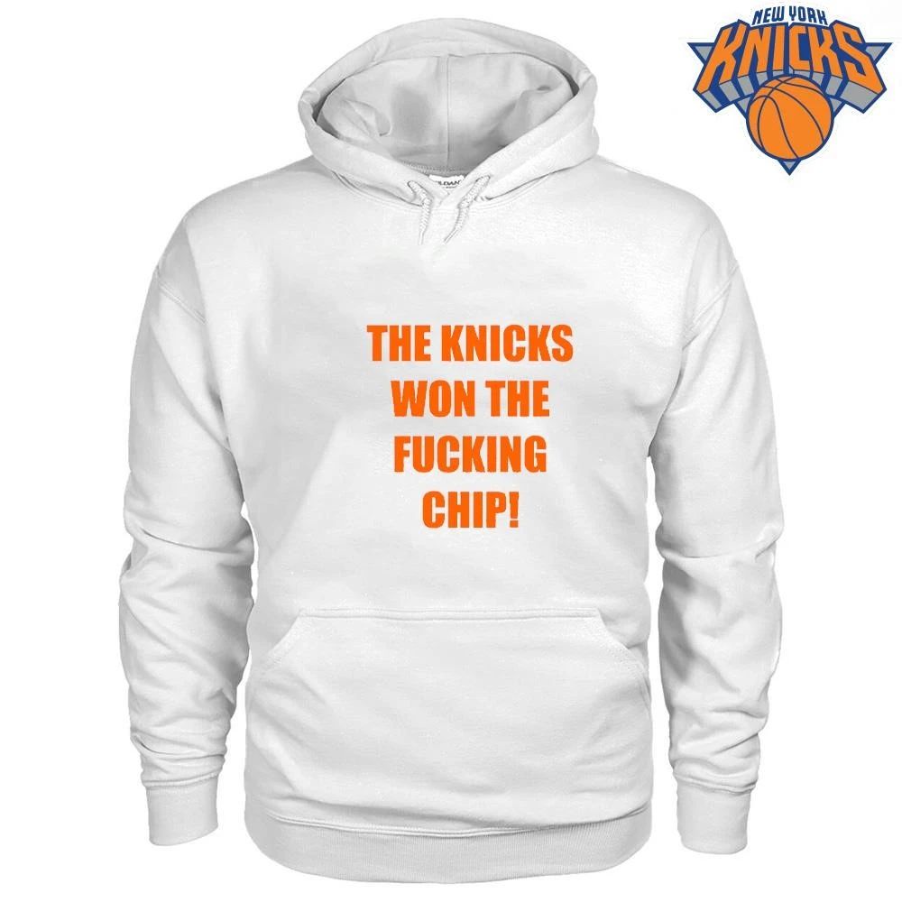 The Knicks Won The Fucking Chip Bold Text Typography New York Knicks Champions NBA 2026 shirt