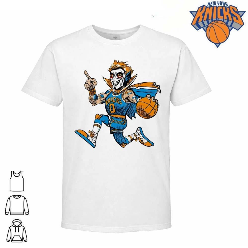 New York Knicks Superhero Mascot Cartoon Basketball Fan 2026 NBA Finals Shirt