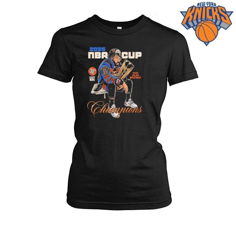 Jalen Brunson MVP 2025 NBA Cup Champions New York Knicks NBA Finals 2026 Game 1 T Shirt