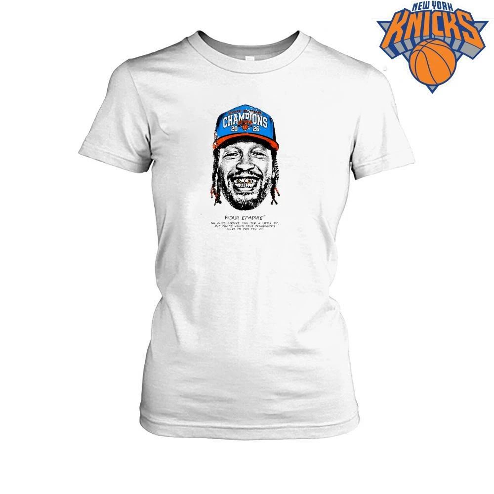 Jalen Brunson The Mecca NYC World Champs Vintage Halftone Face Graphic Shirt