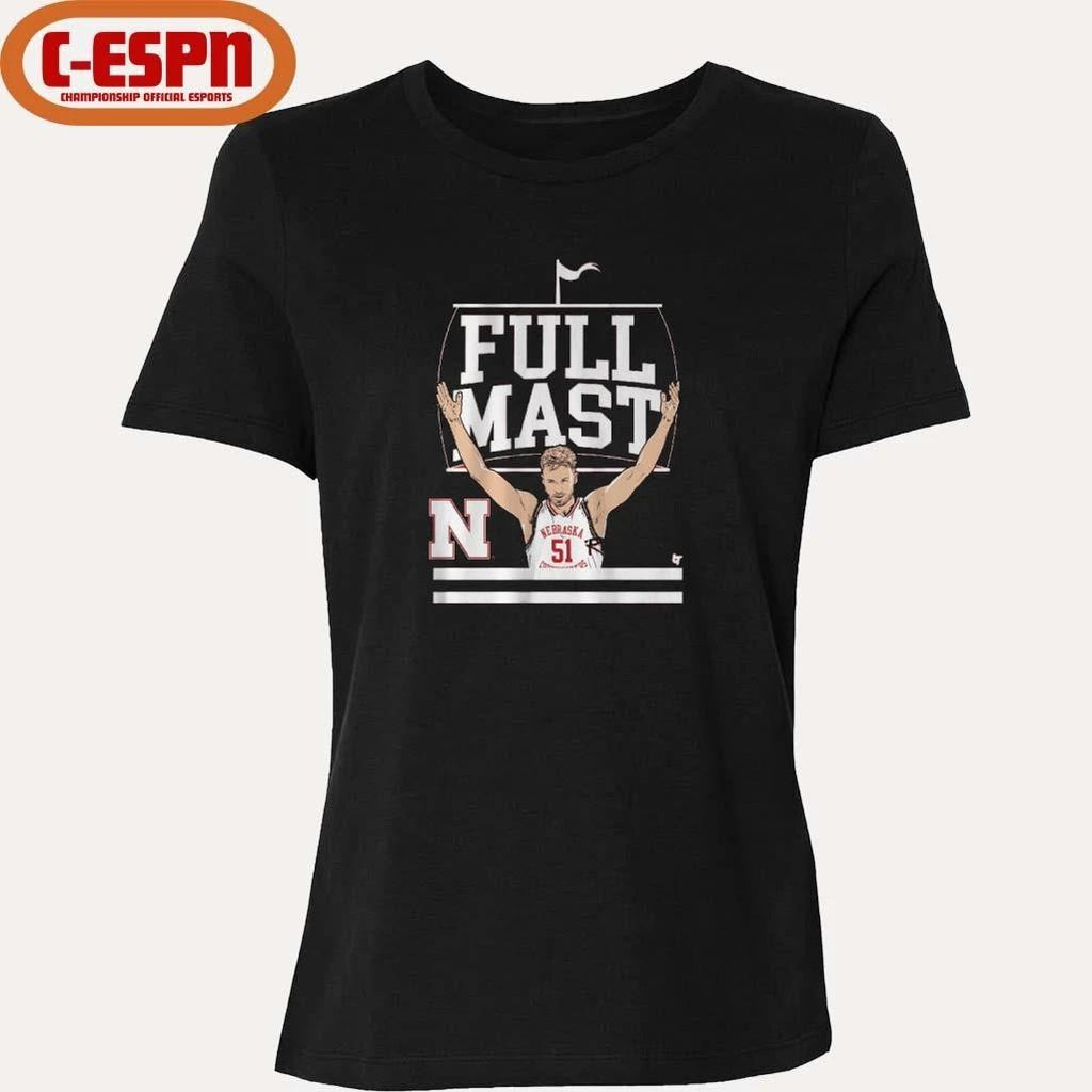 Nebraska Basketball Rienk Mast Full Mast Shirt