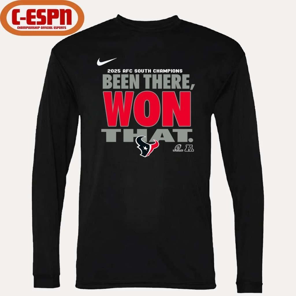 Nike Been There, Won That Texans Division Champions T-Shirt
