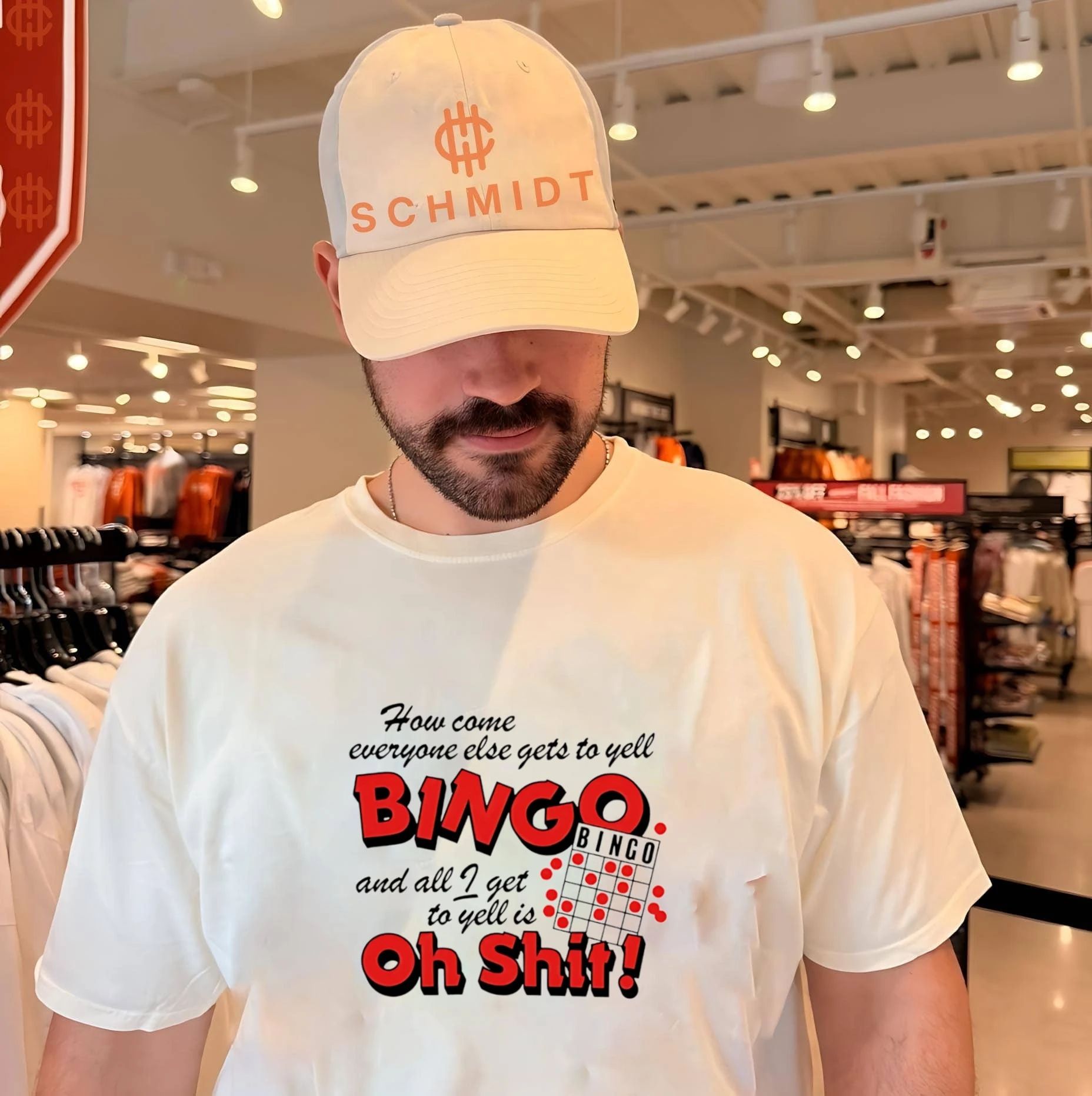 How come everyone gets to yell bingo and all I get to yellis oh shit shirt