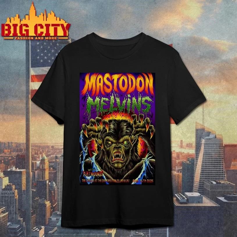 Mastodon With Melvins April 24 2026, Las Vegas NV Poster Shirt