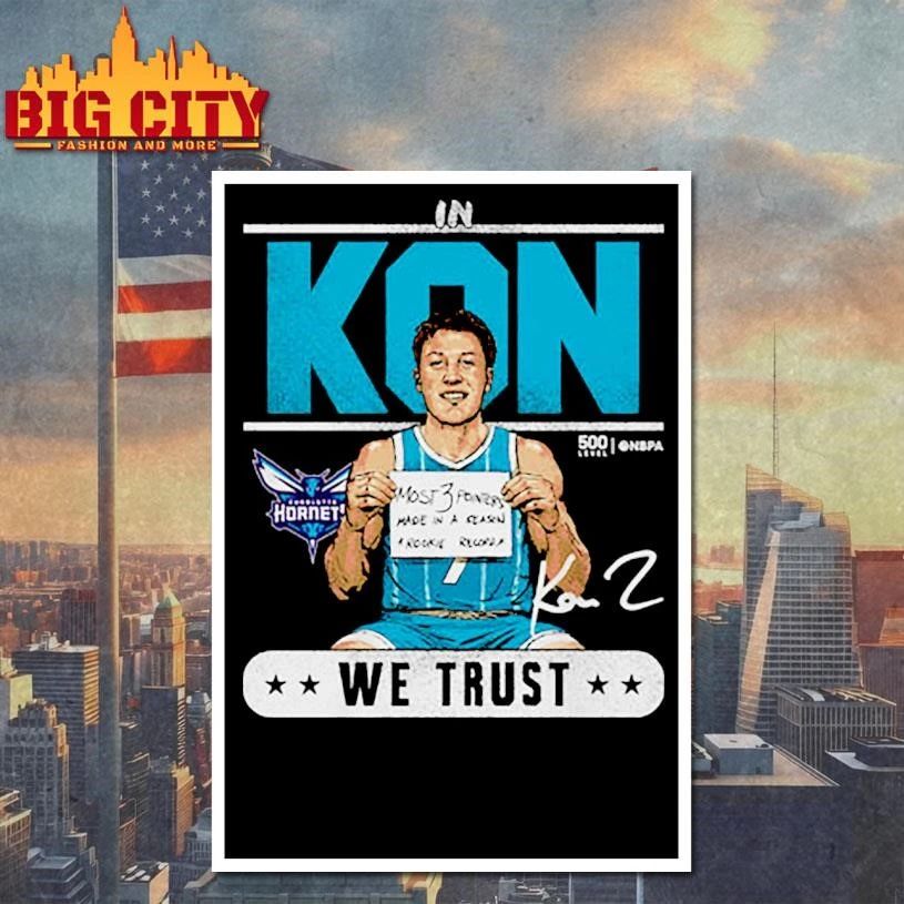 Kon Knueppel Charlotte Hornets Rookie Record Trust Signature Shirt